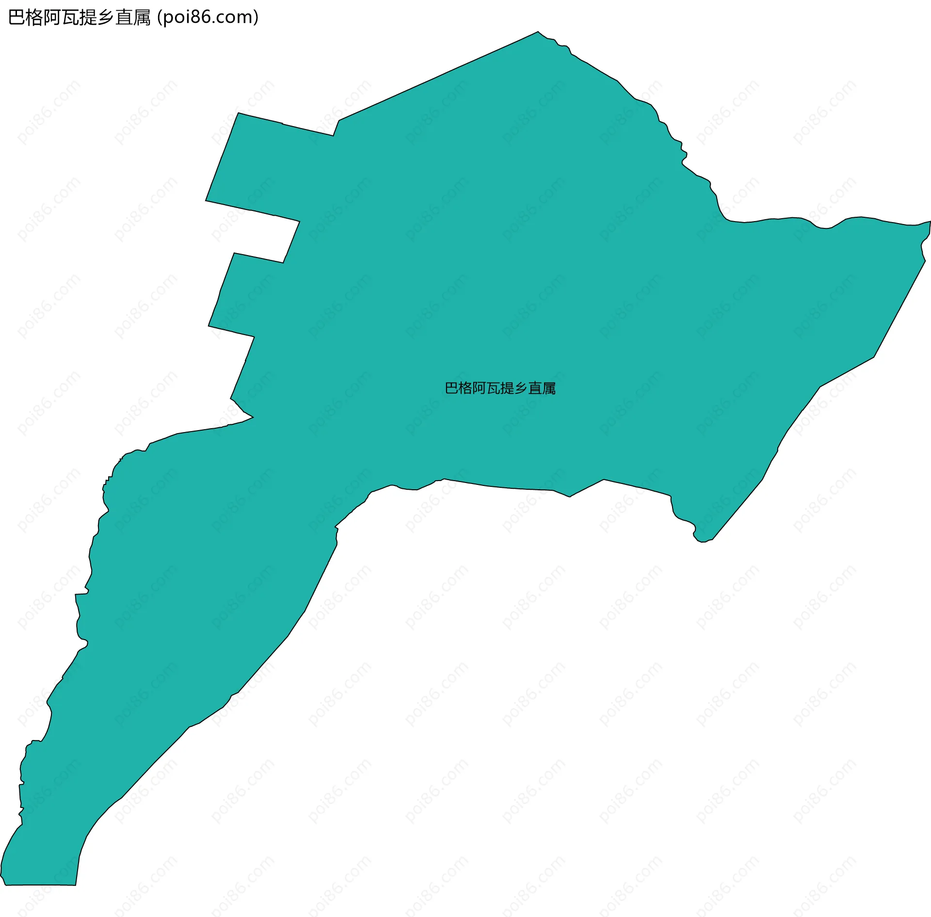 巴格阿瓦提乡直属边界地图