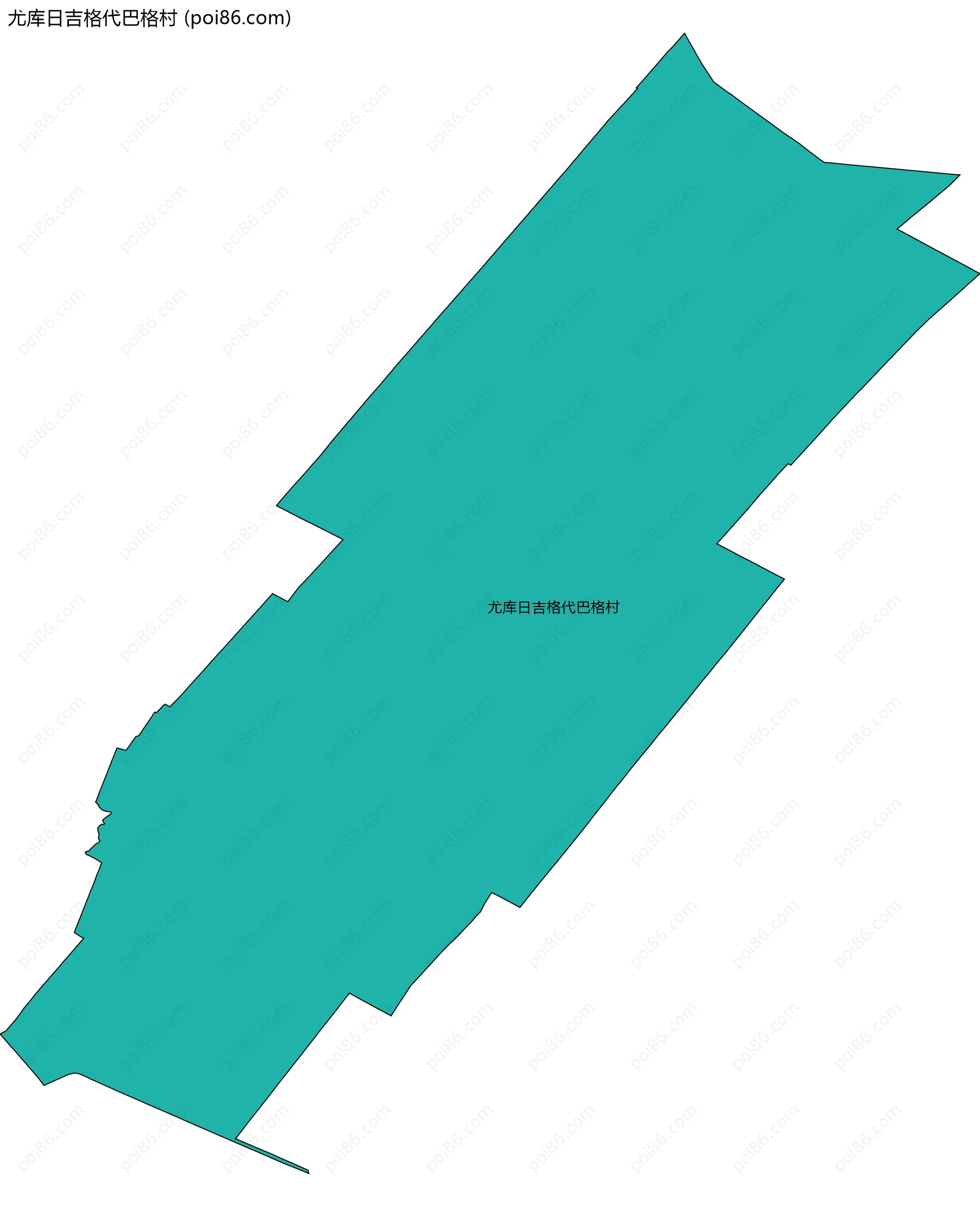 尤库日吉格代巴格村边界地图