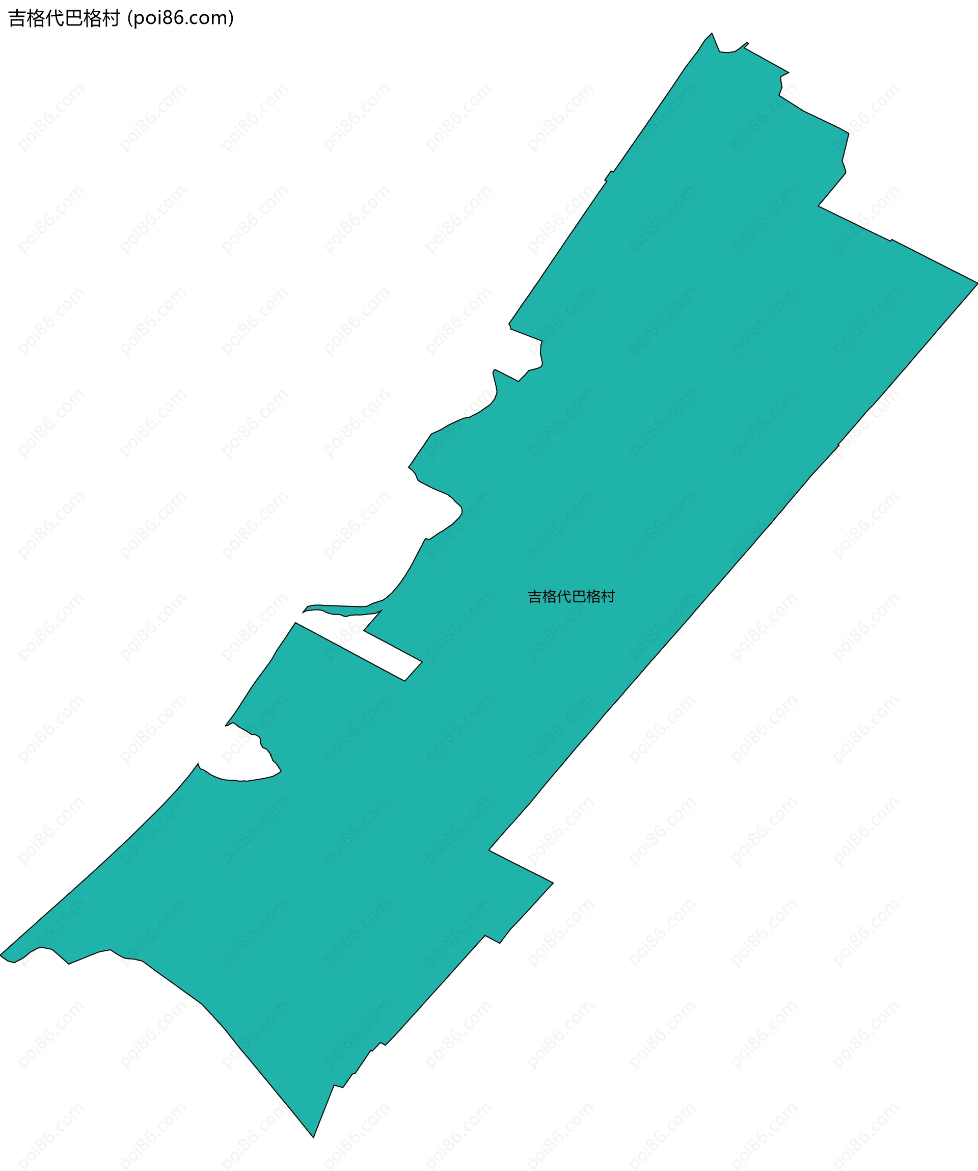 吉格代巴格村边界地图