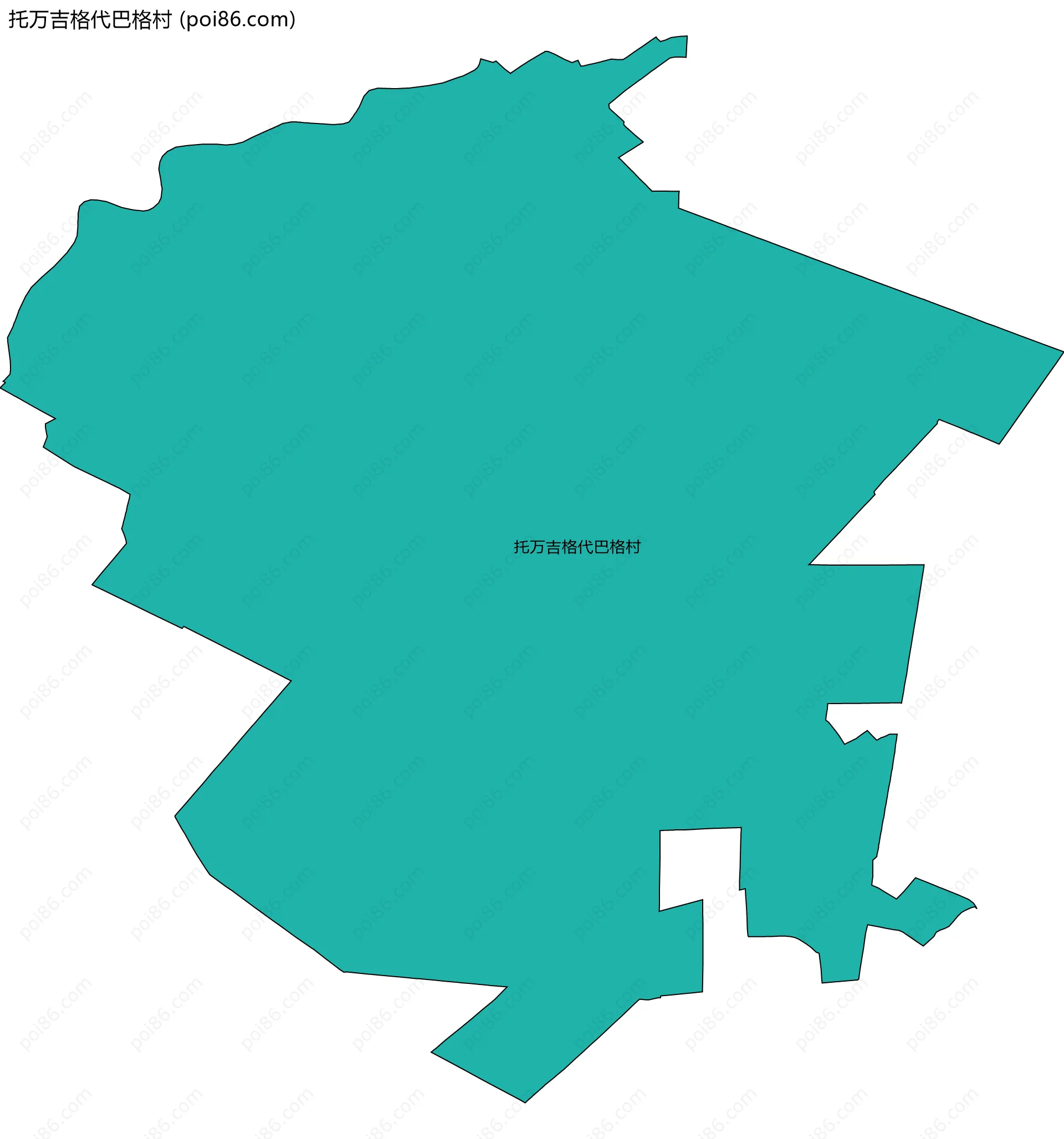 托万吉格代巴格村边界地图