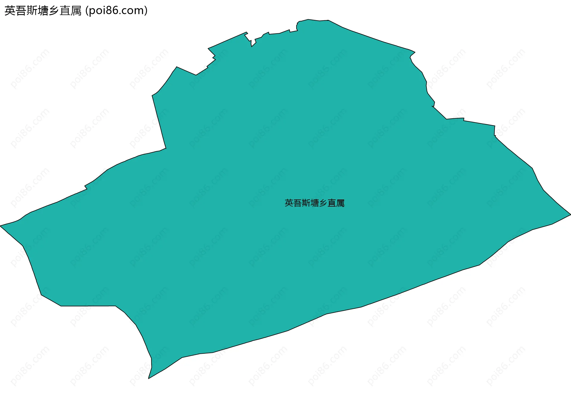 英吾斯塘乡直属边界地图