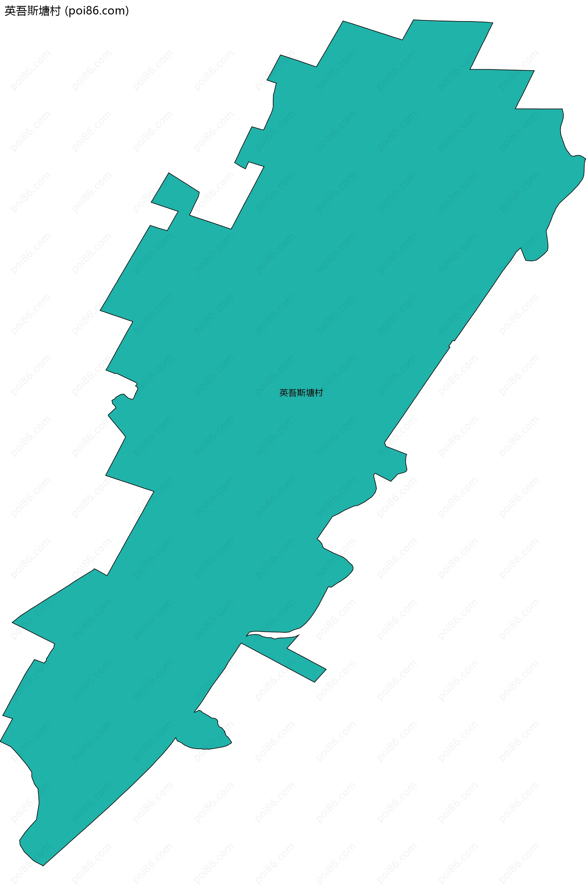 英吾斯塘村边界地图