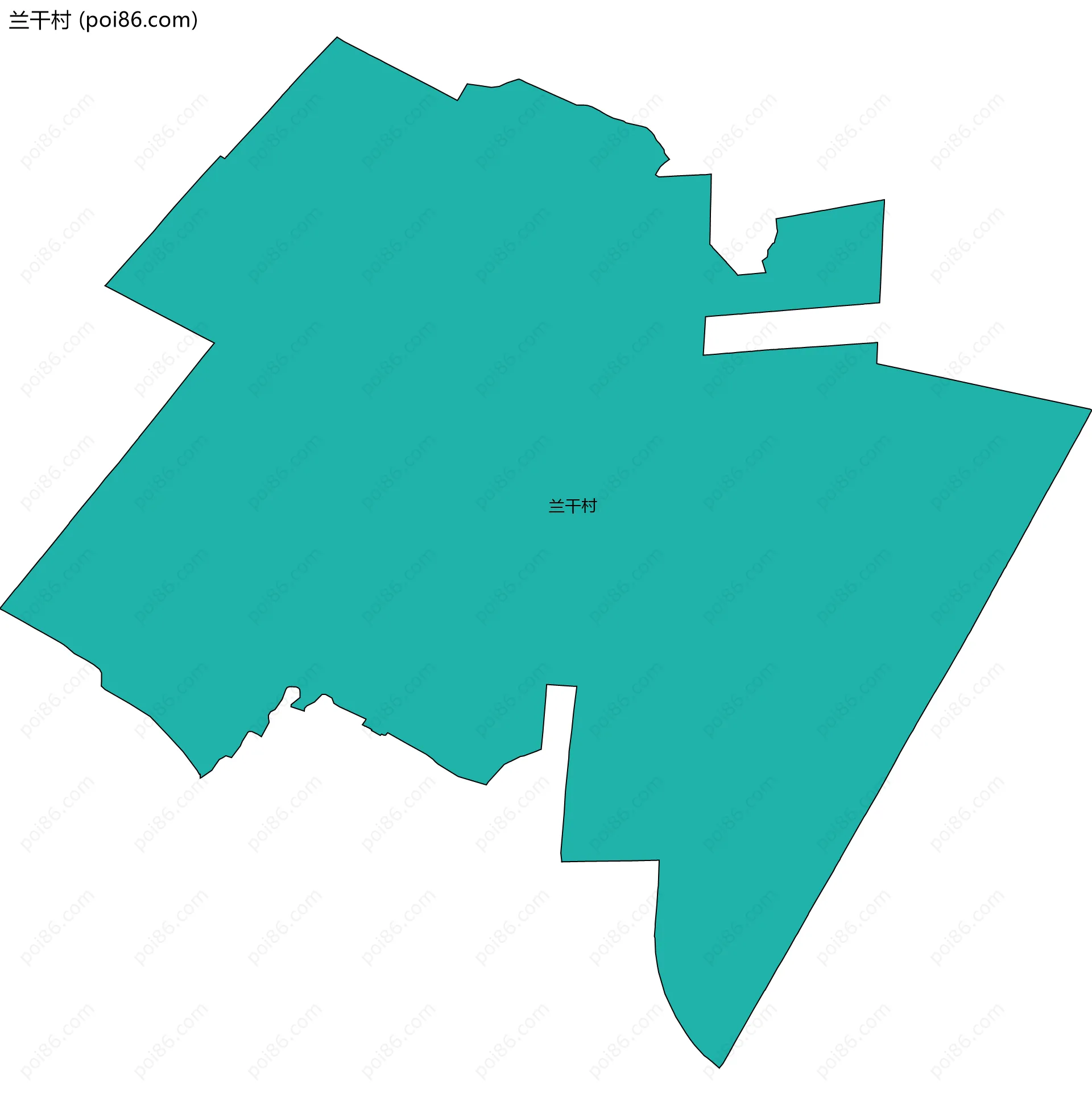 兰干村边界地图
