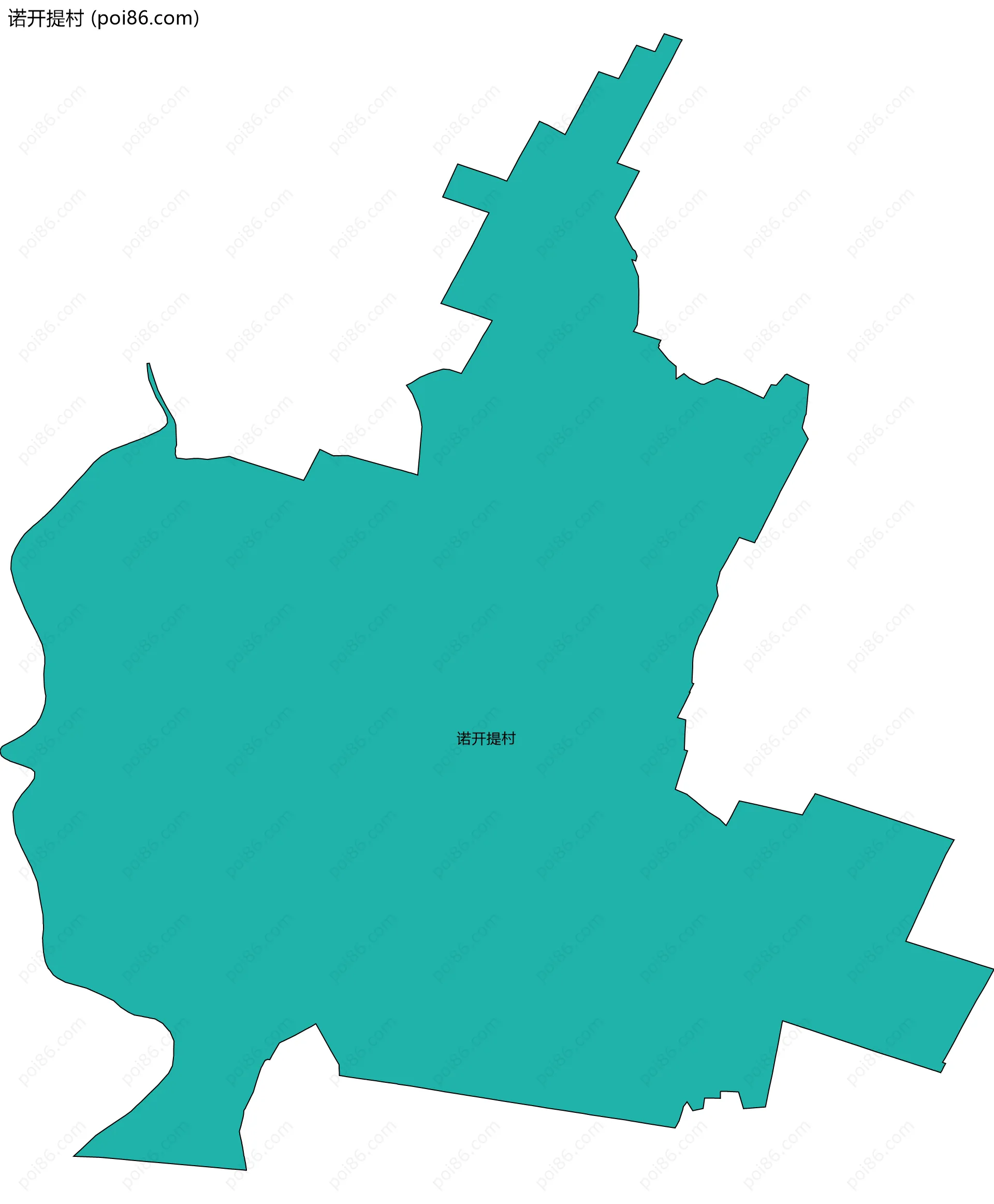 诺开提村边界地图