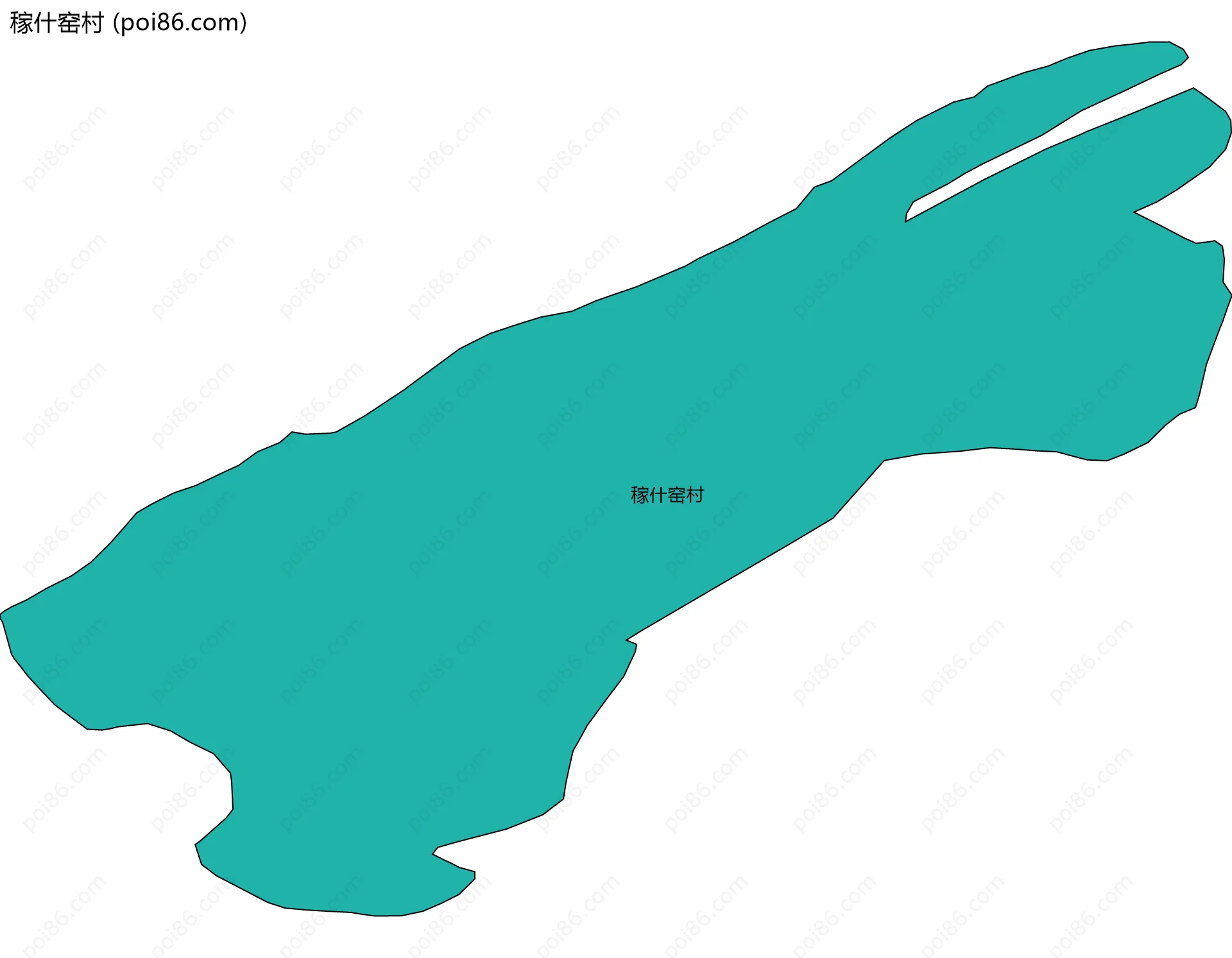 稼什窑村边界地图