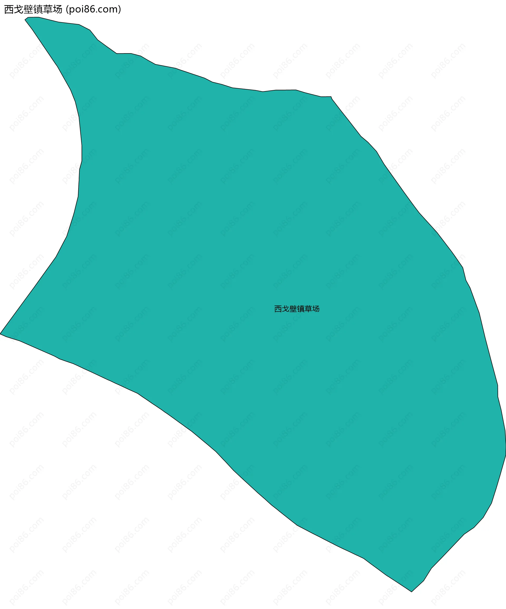 西戈壁镇草场边界地图