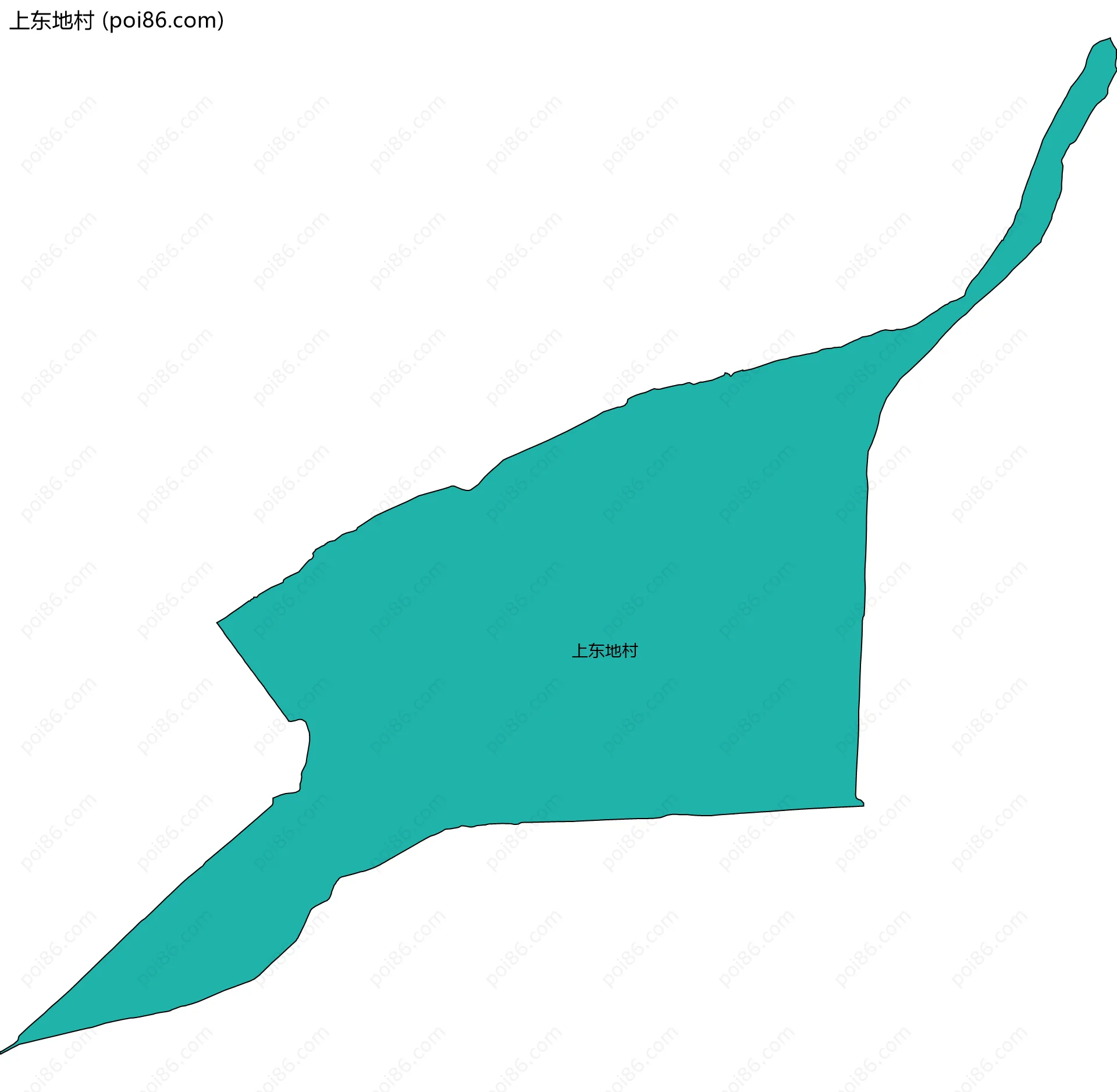 上东地村边界地图
