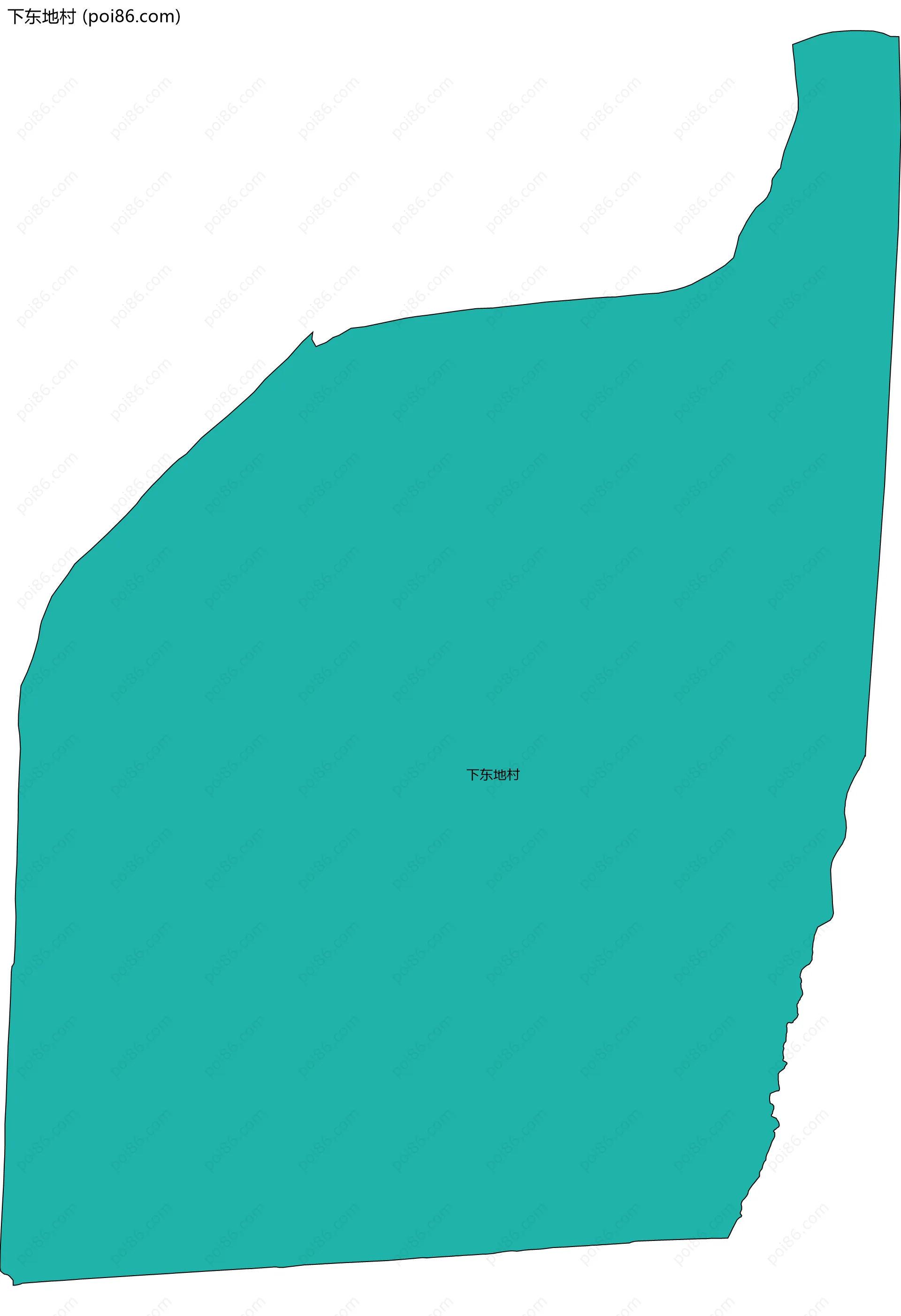 下东地村边界地图