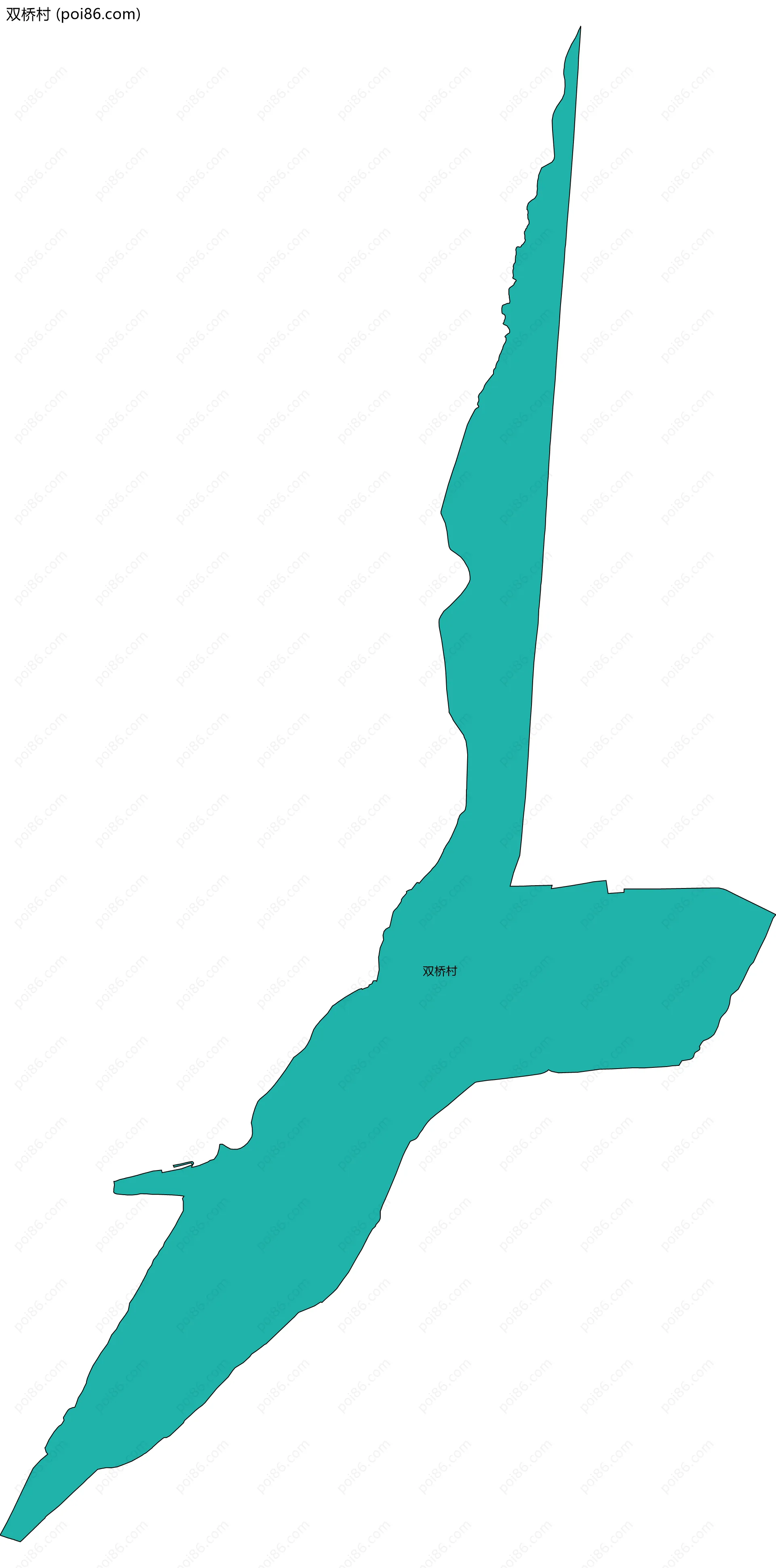 双桥村边界地图