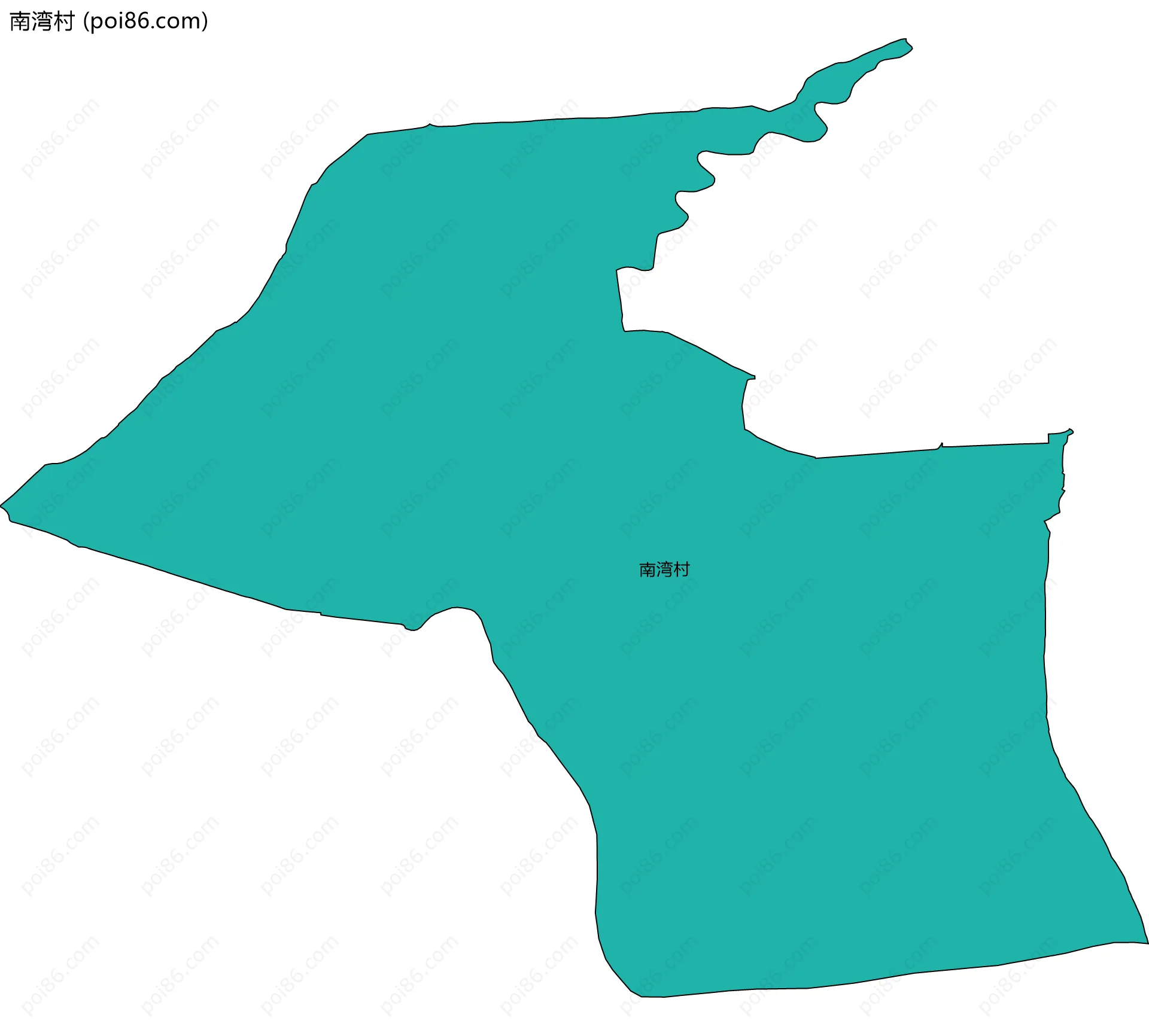 南湾村边界地图