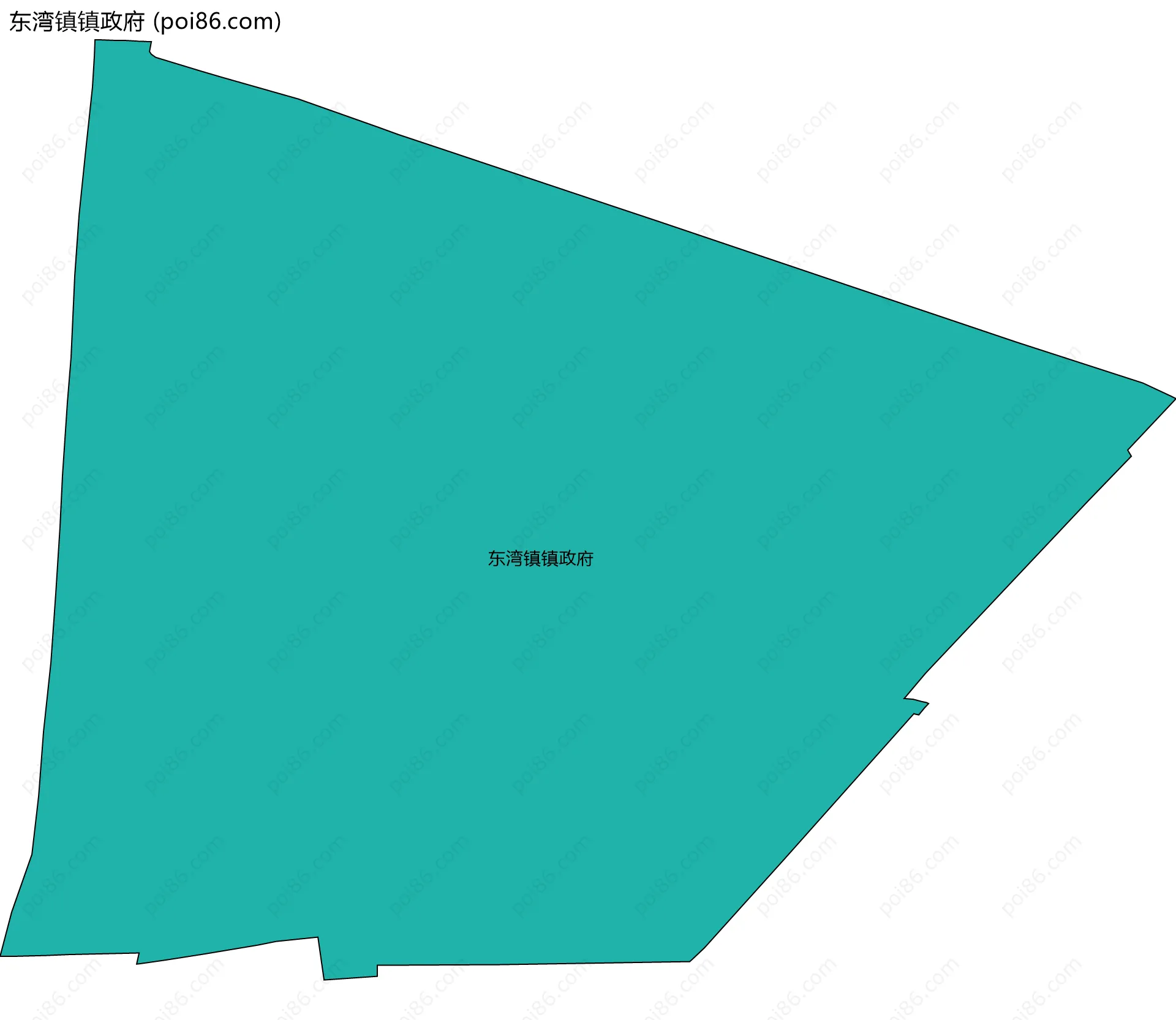 东湾镇镇政府边界地图