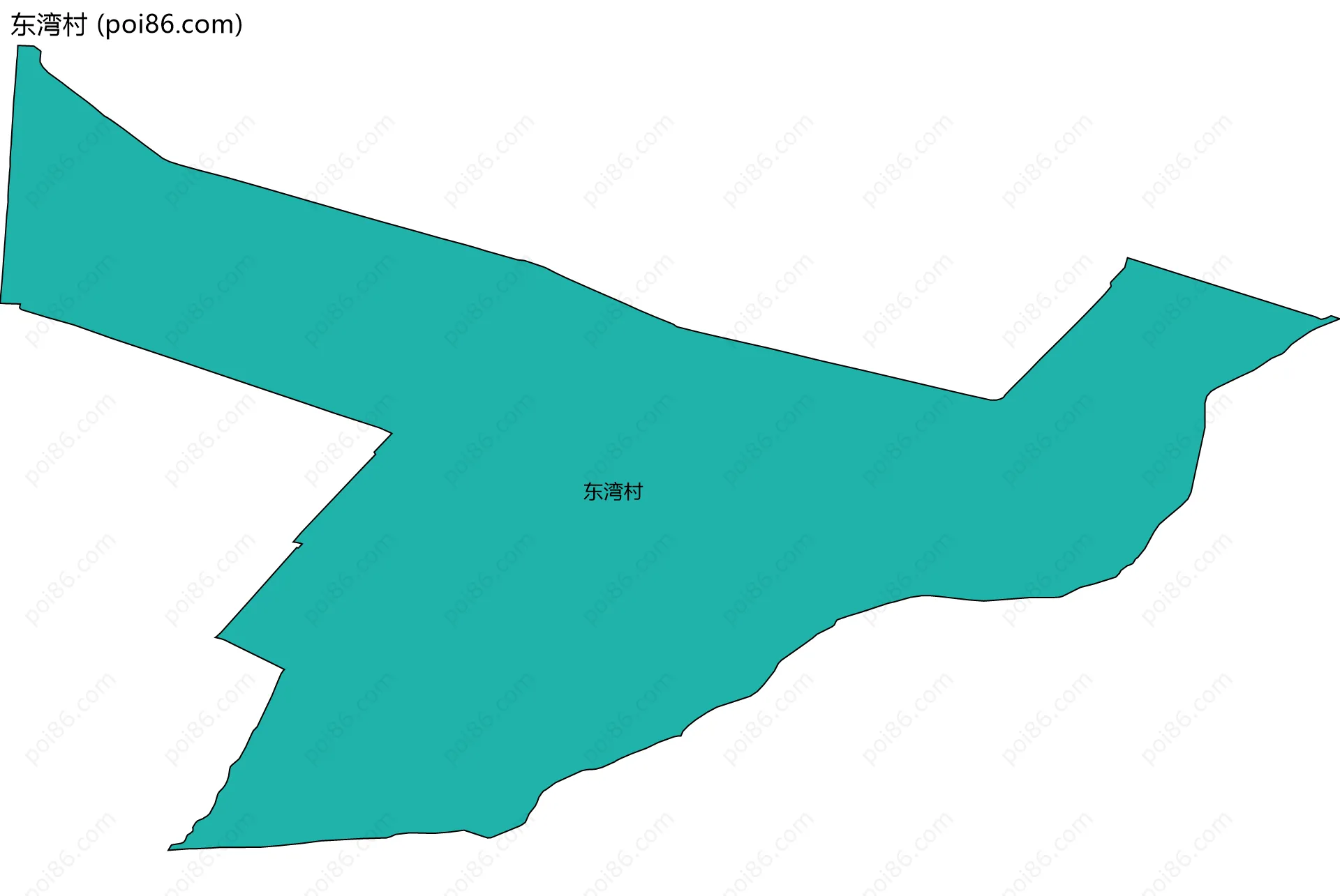 东湾村边界地图