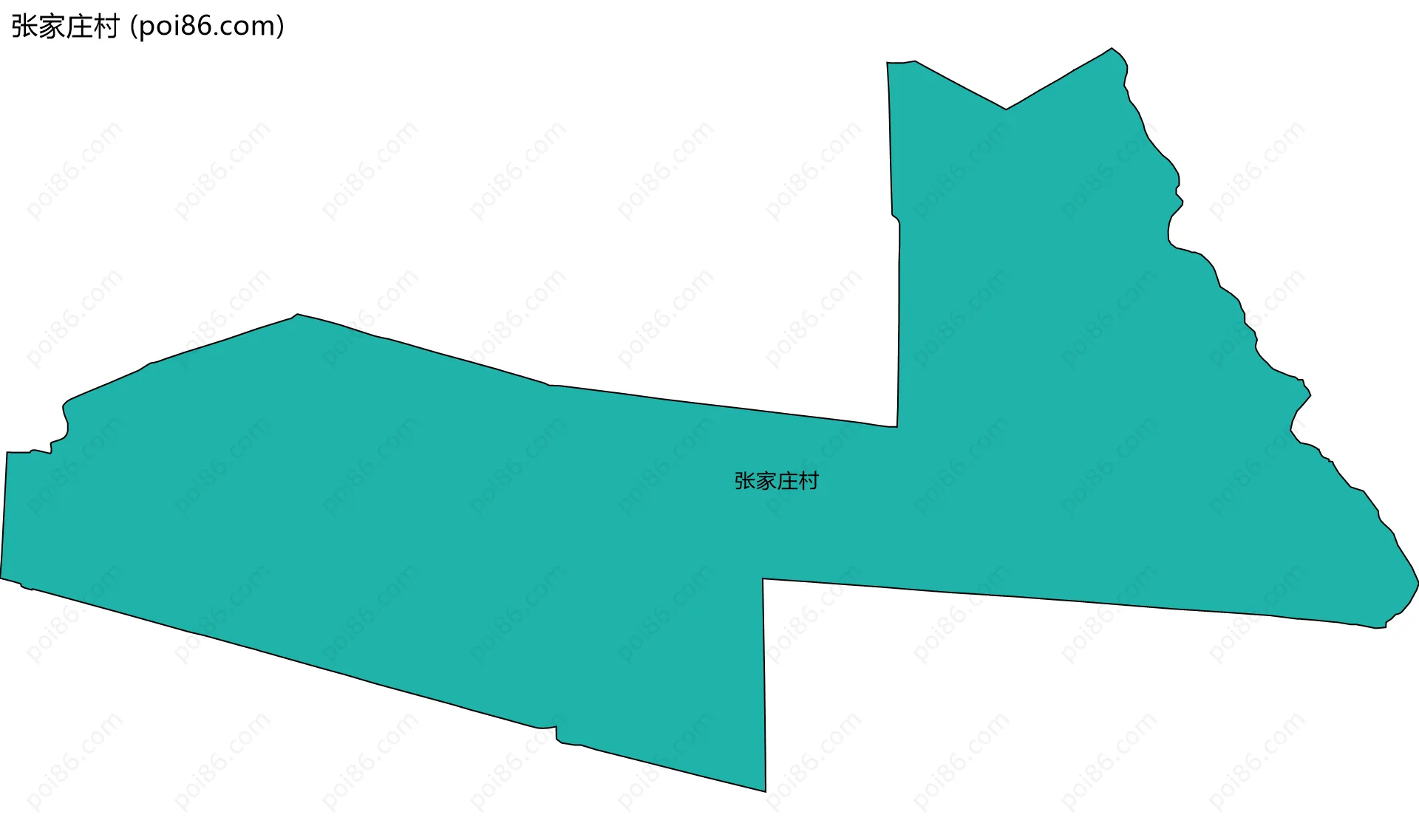 张家庄村边界地图