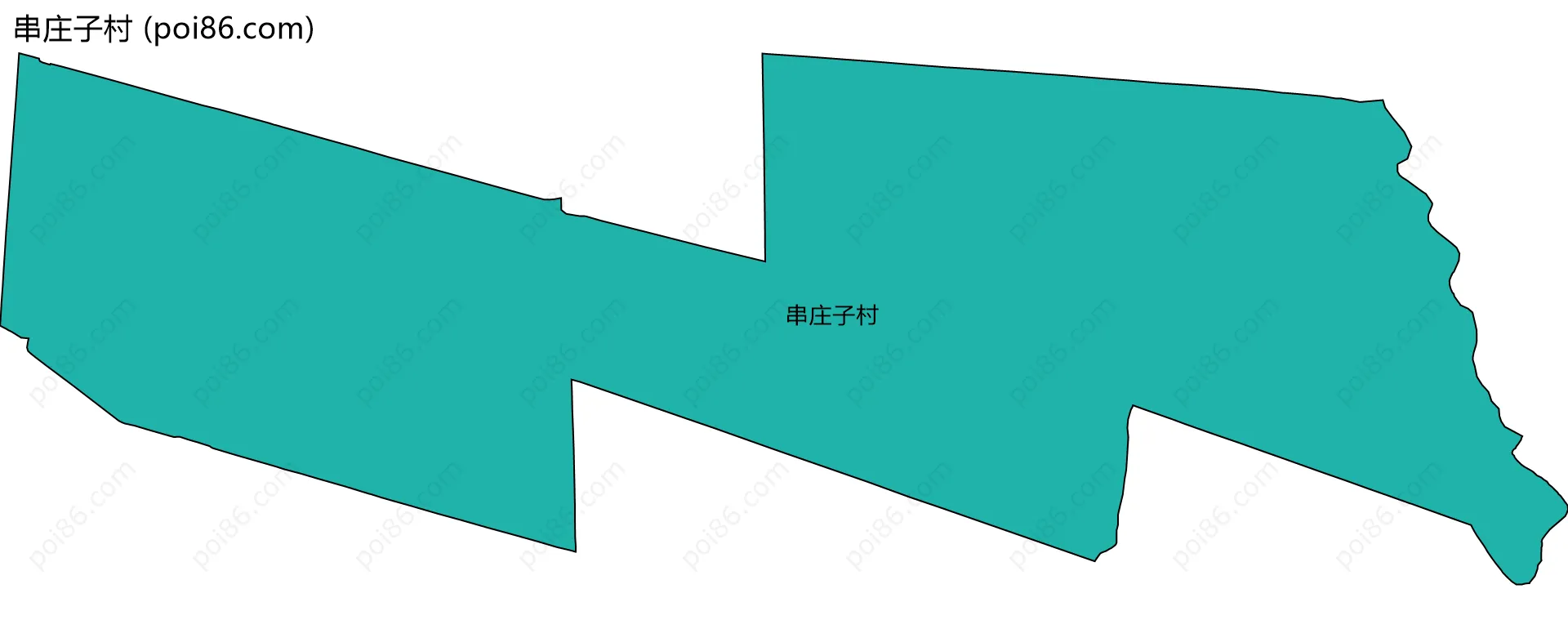 串庄子村边界地图