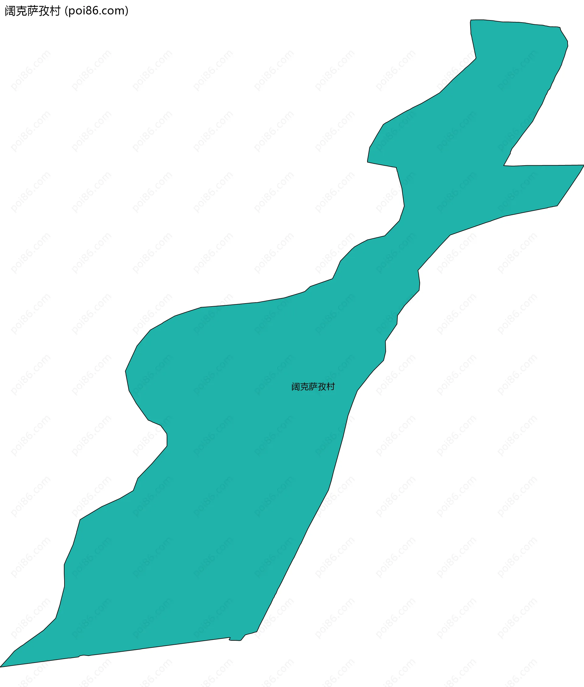 阔克萨孜村边界地图