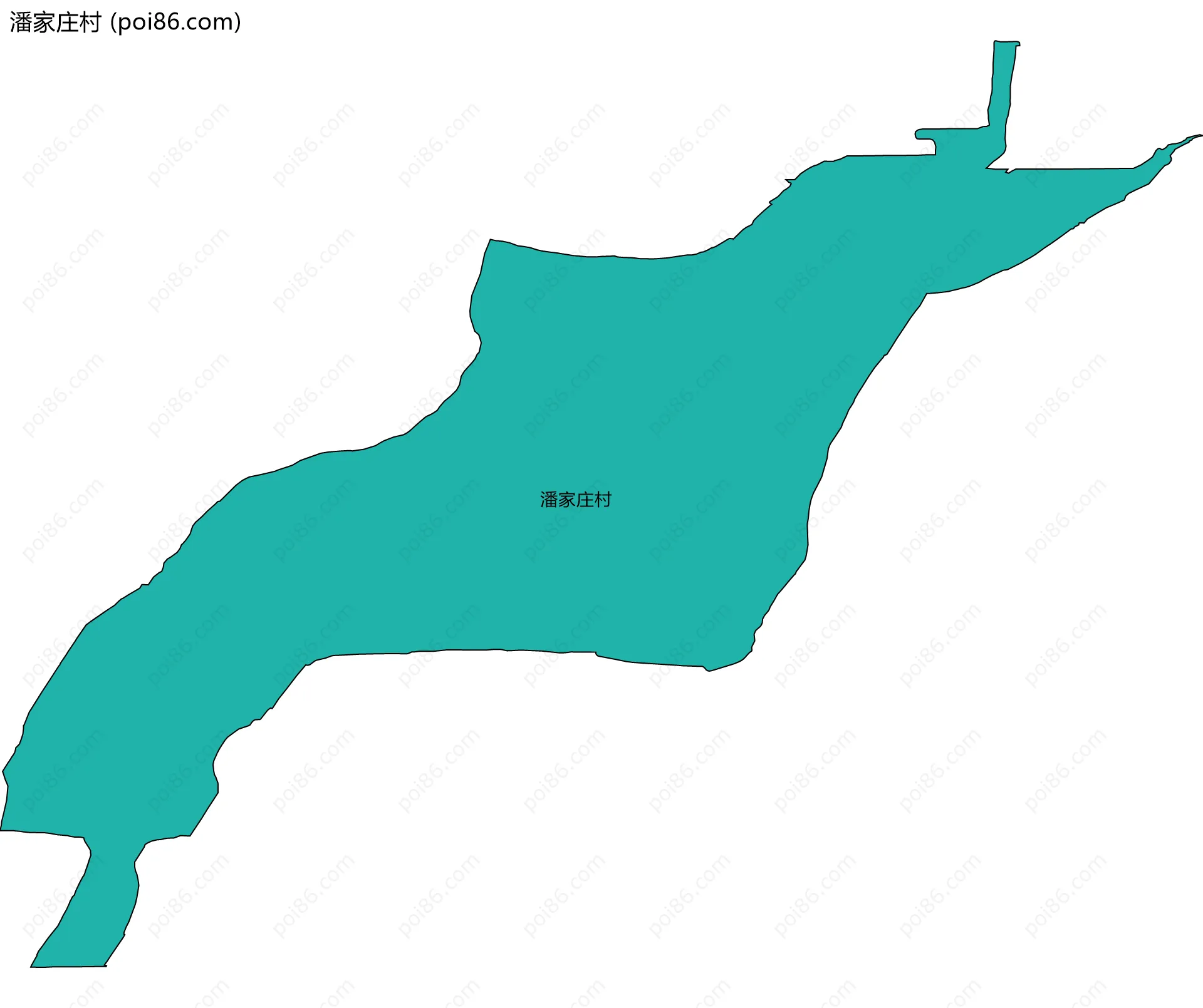 潘家庄村边界地图
