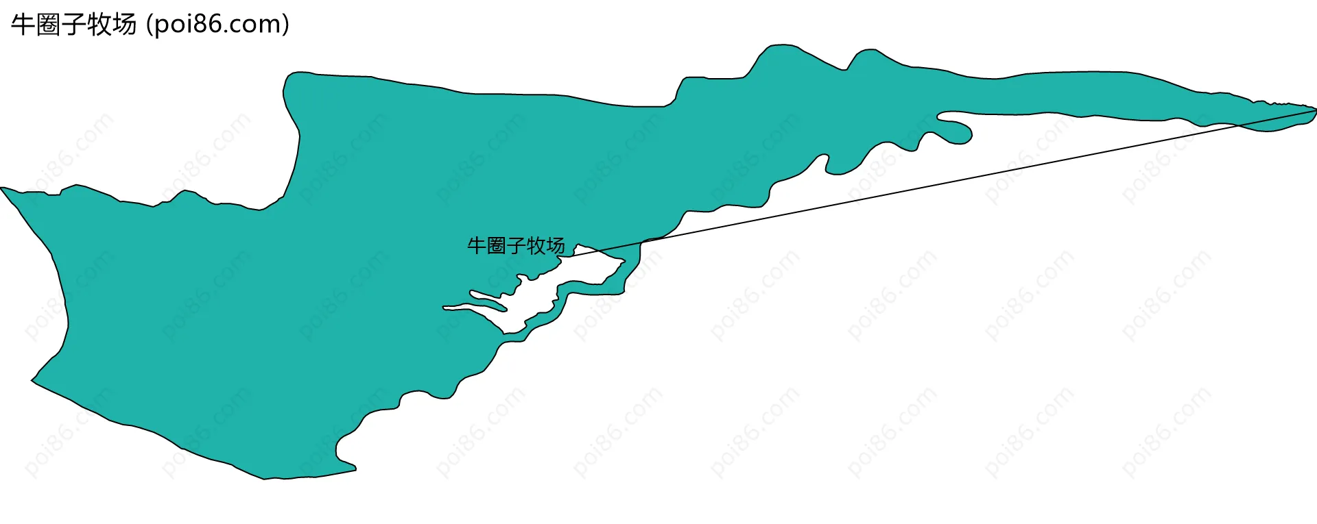 牛圈子牧场边界地图