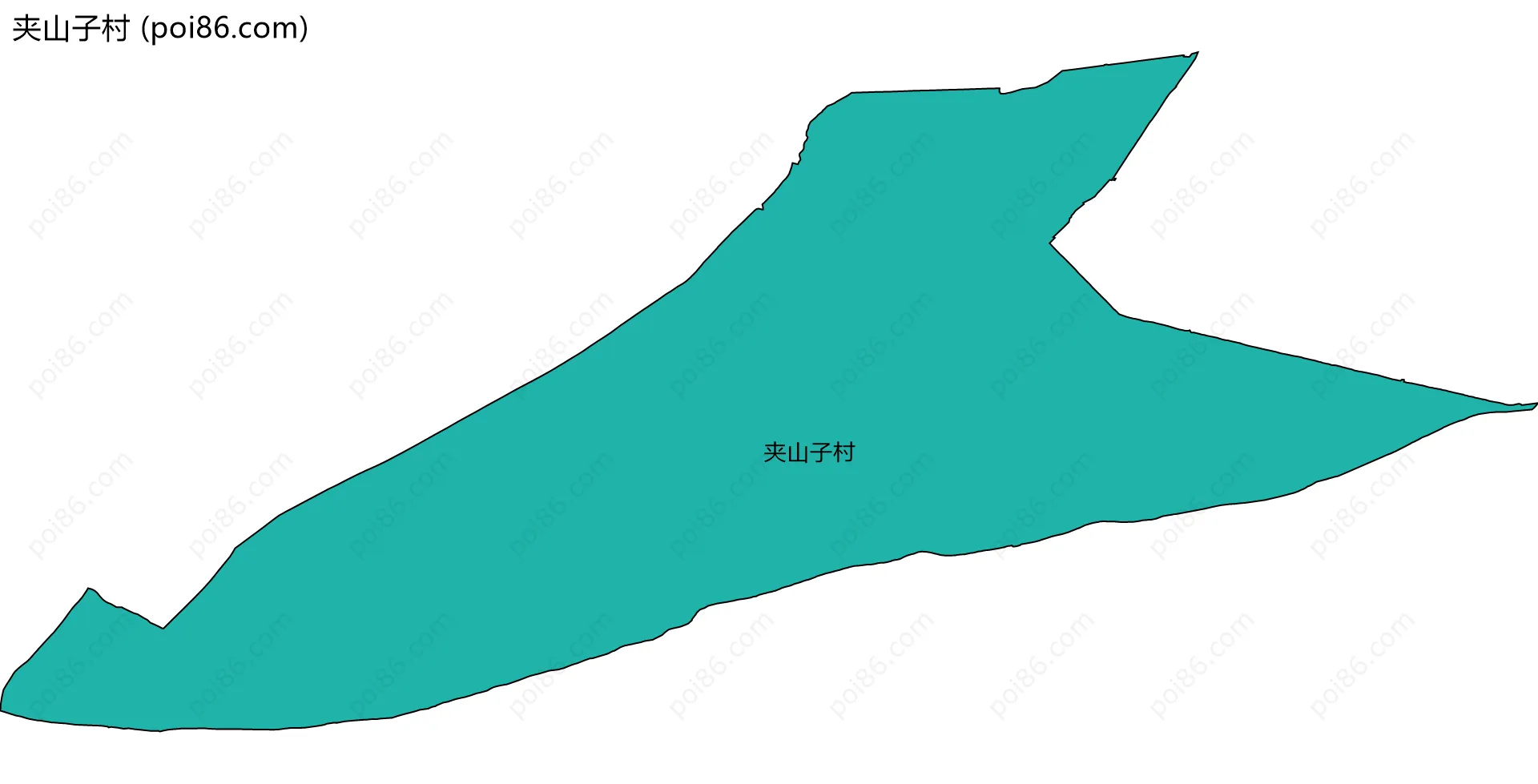 夹山子村边界地图