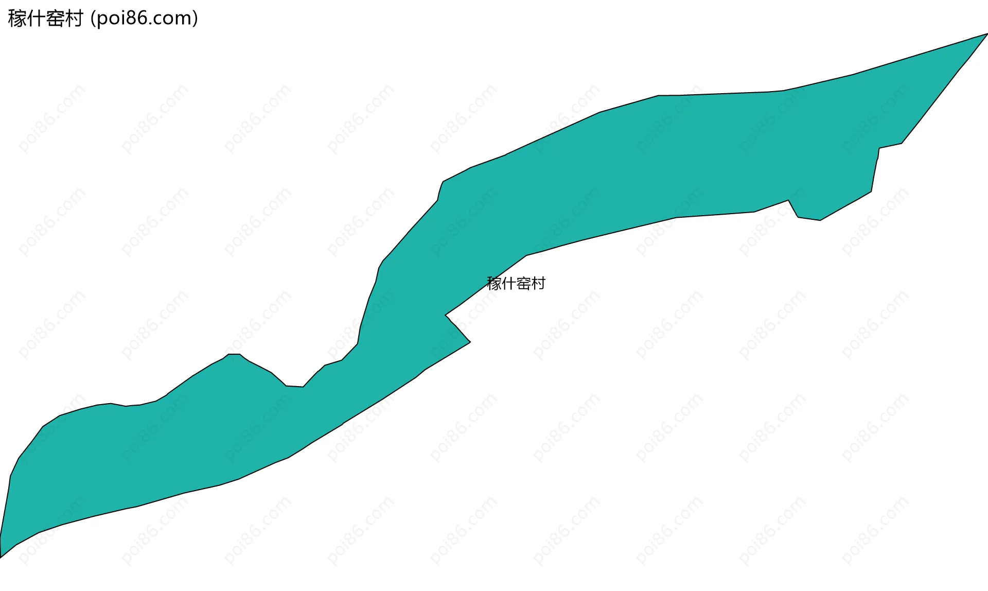稼什窑村边界地图