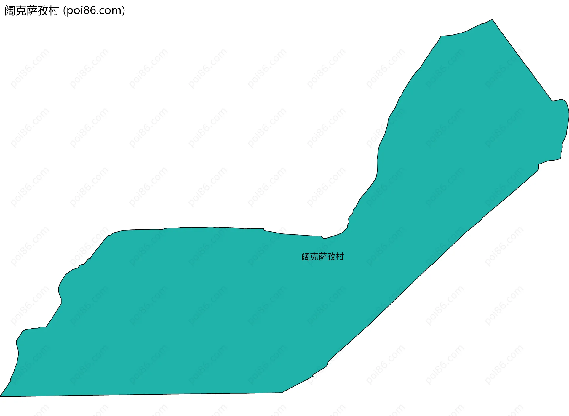 阔克萨孜村边界地图