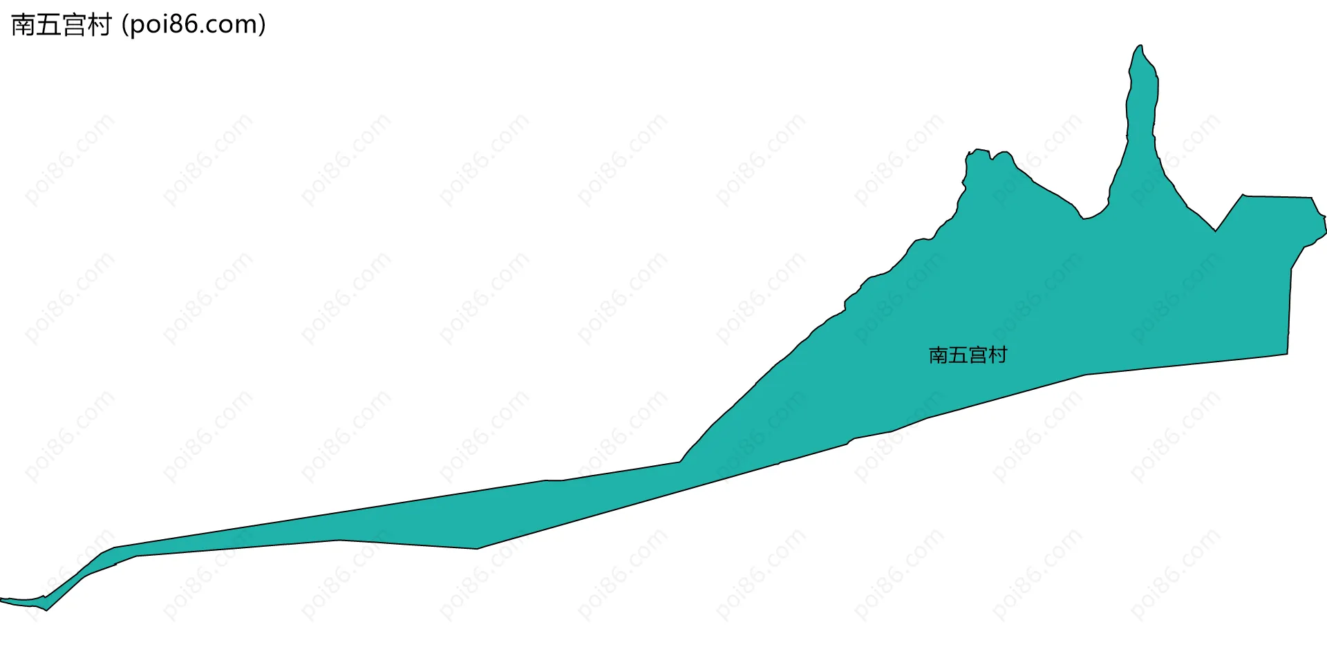 南五宫村边界地图