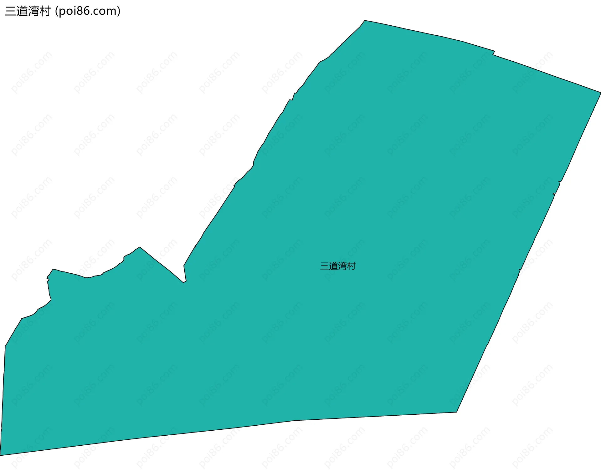 三道湾村边界地图