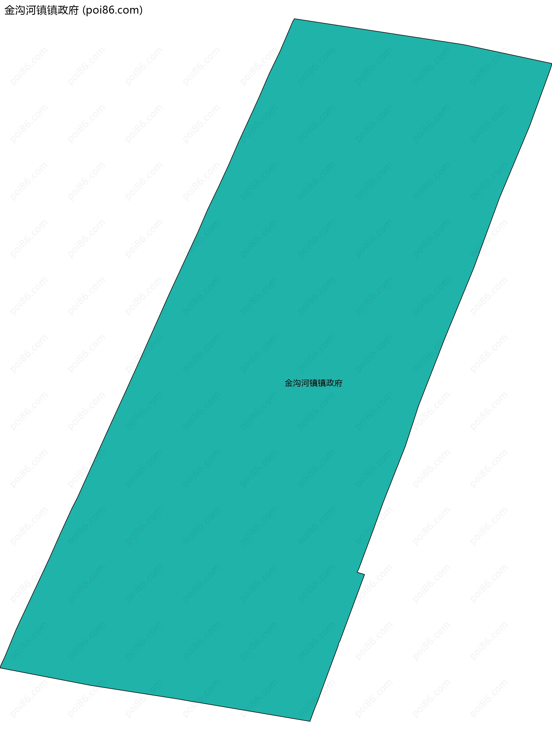 金沟河镇镇政府边界地图