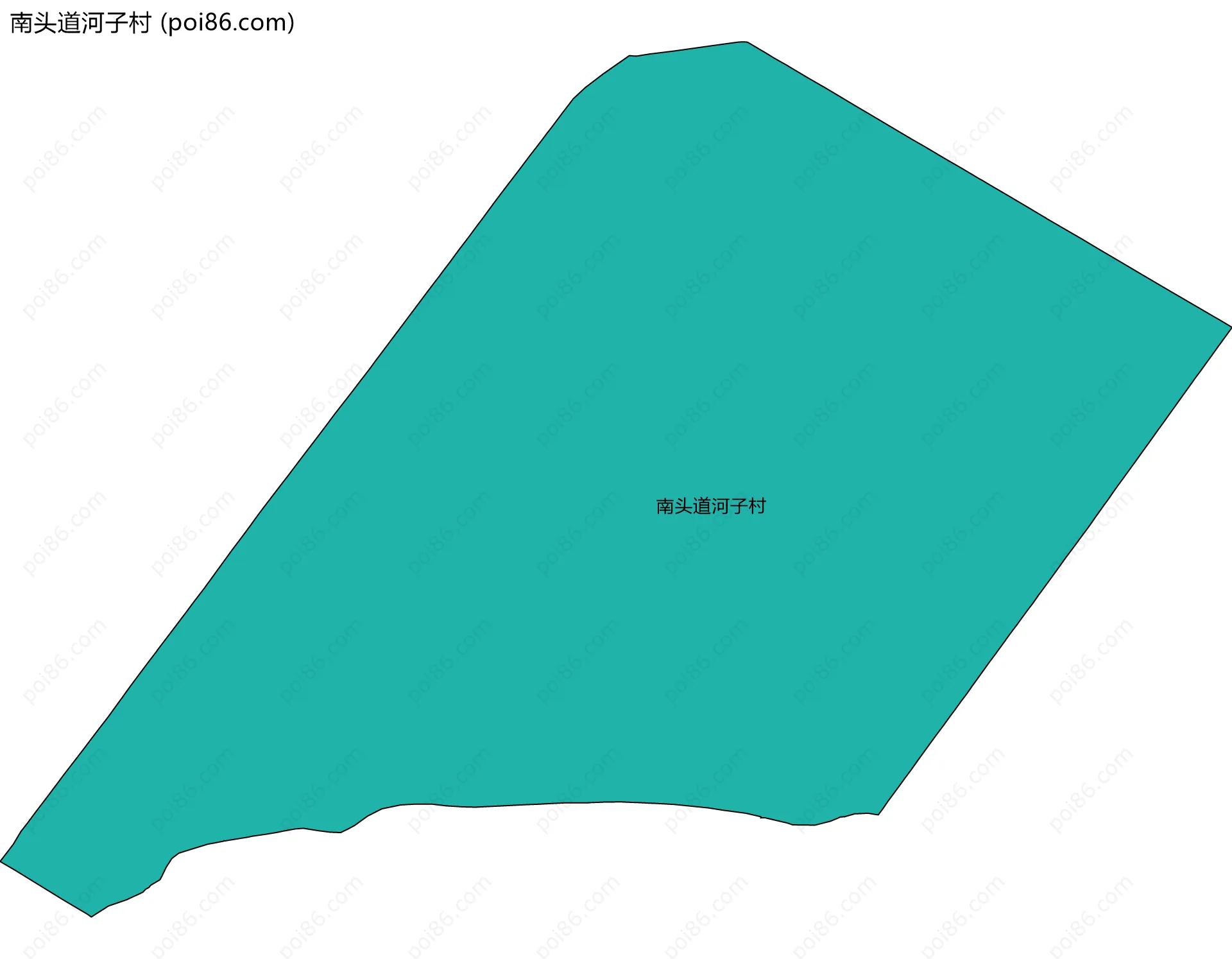 南头道河子村边界地图
