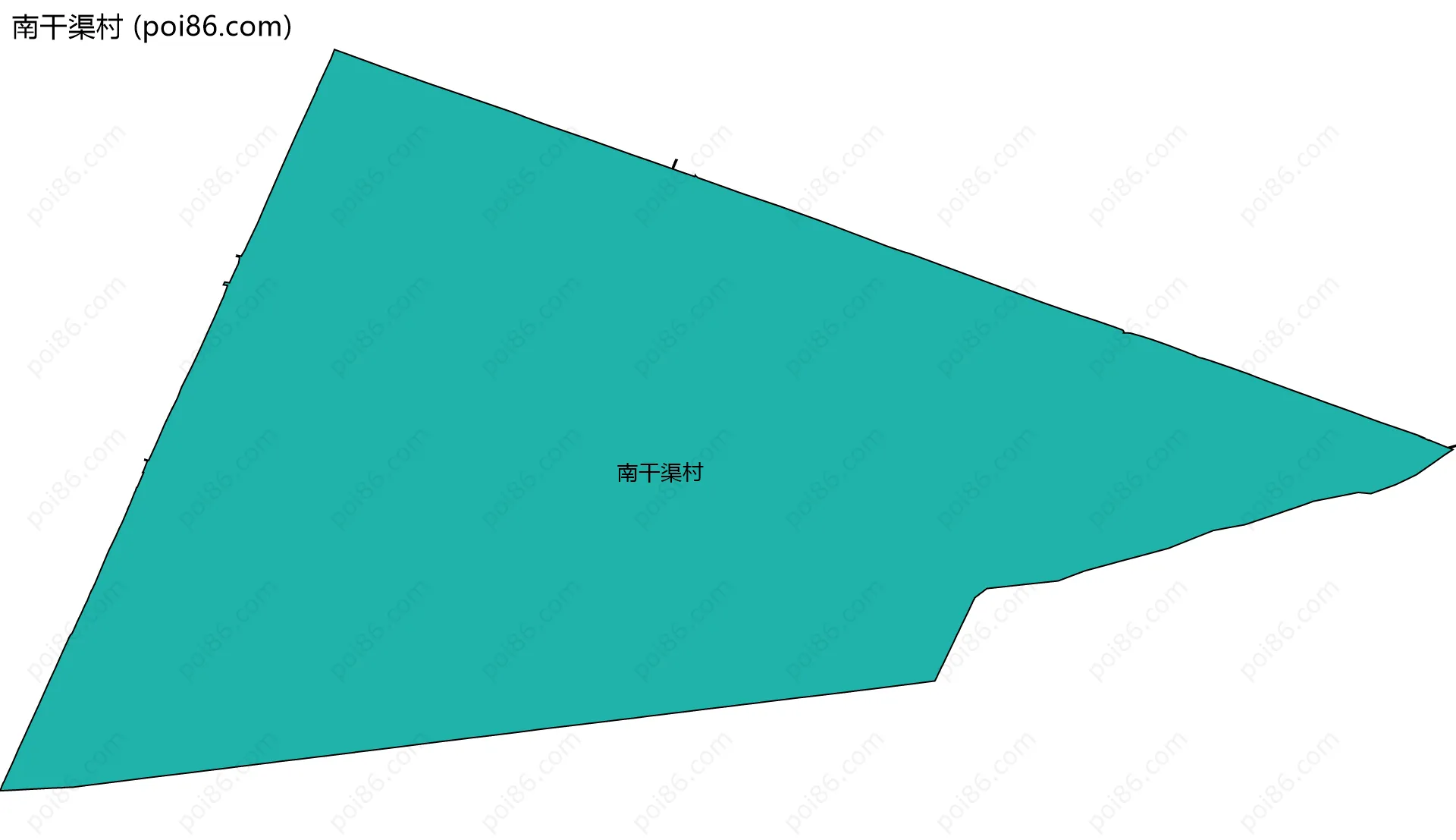 南干渠村边界地图