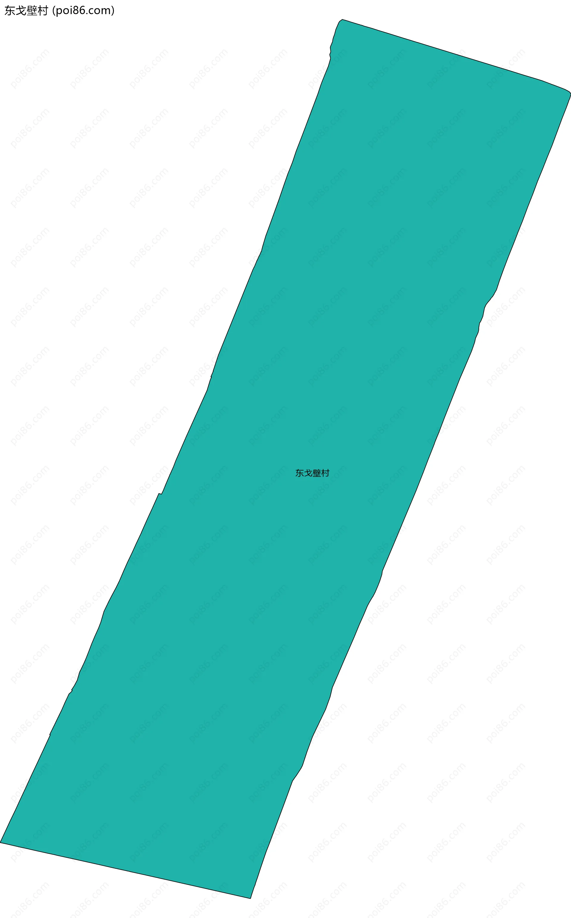 东戈壁村边界地图