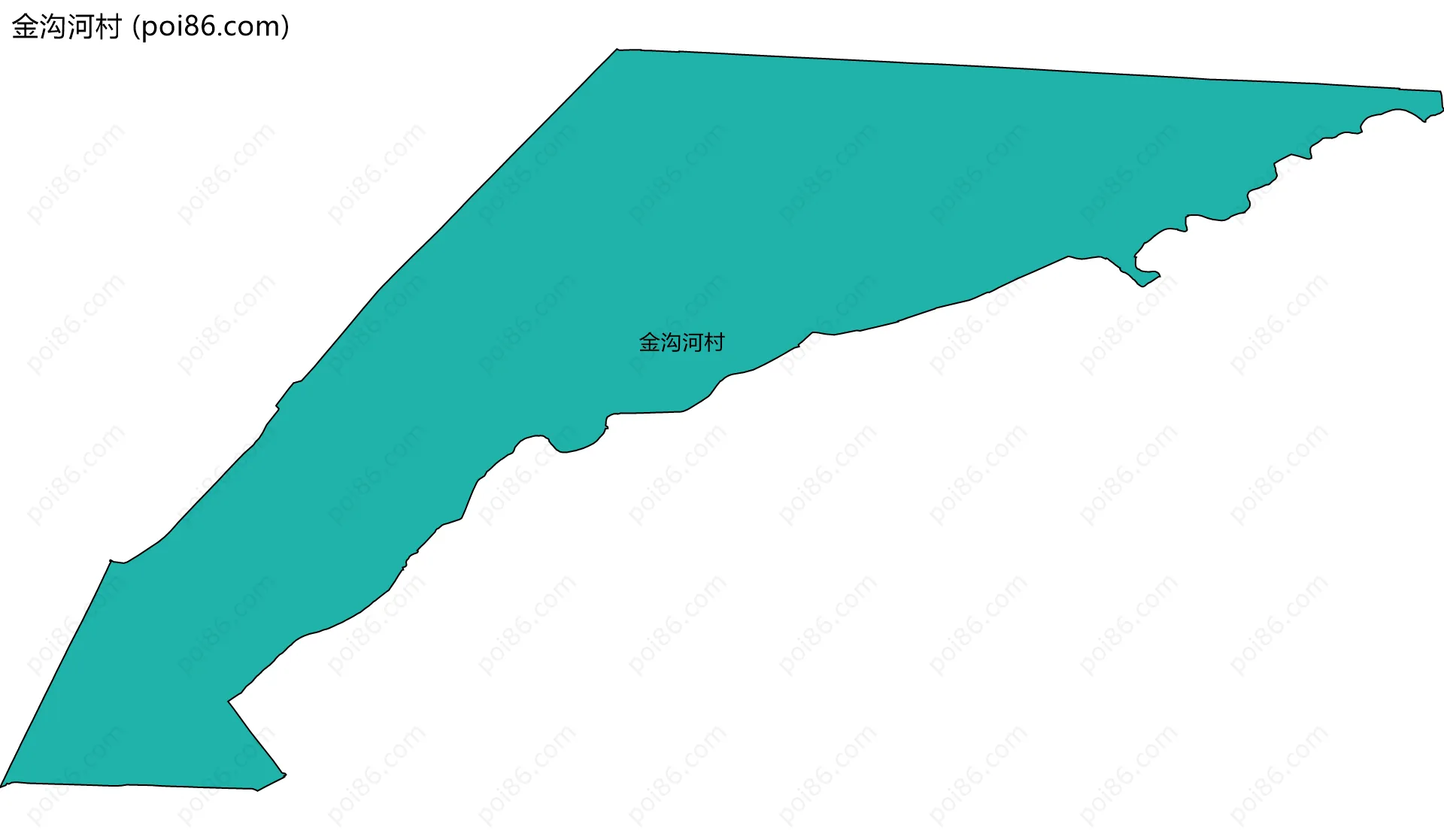 金沟河村边界地图