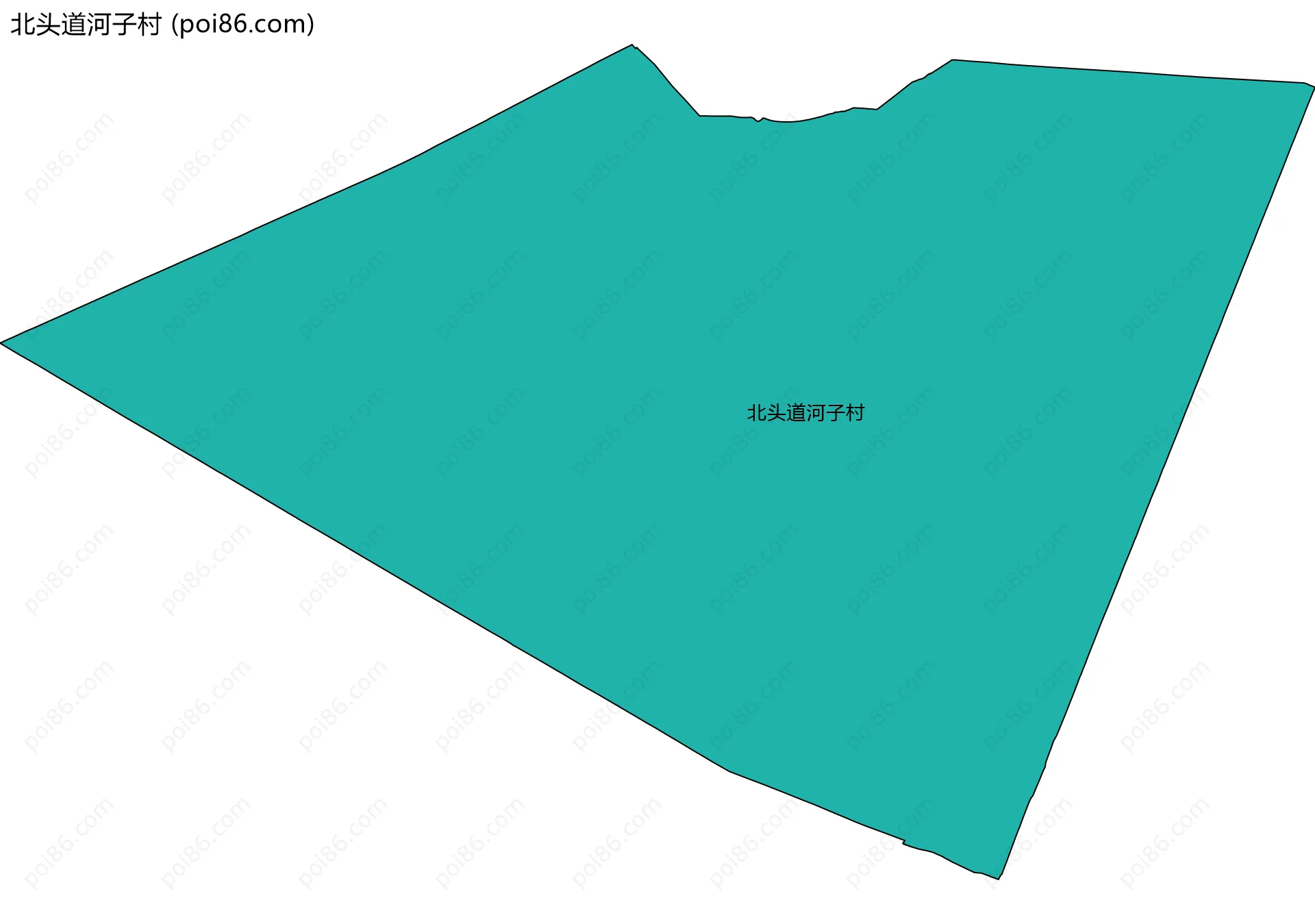 北头道河子村边界地图