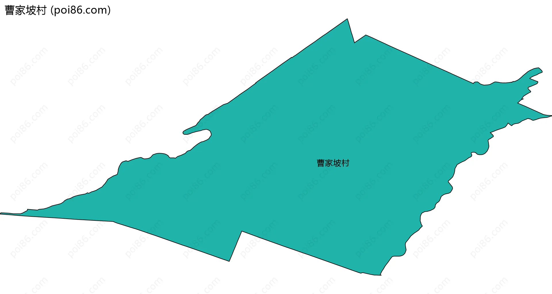 曹家坡村边界地图