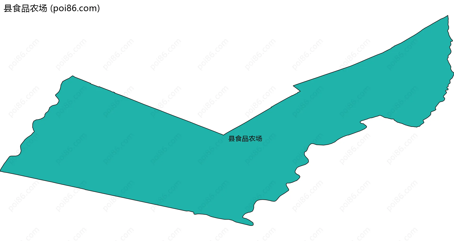 县食品农场边界地图
