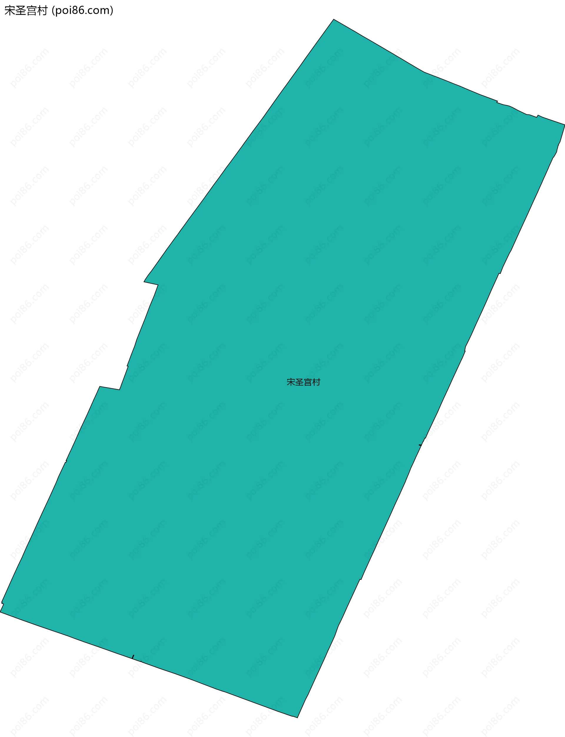 宋圣宫村边界地图