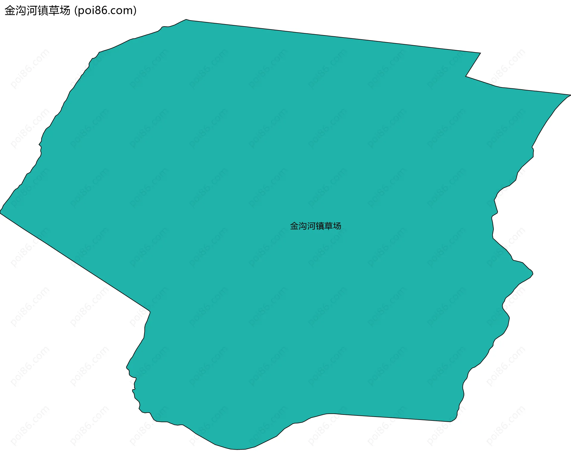 金沟河镇草场边界地图