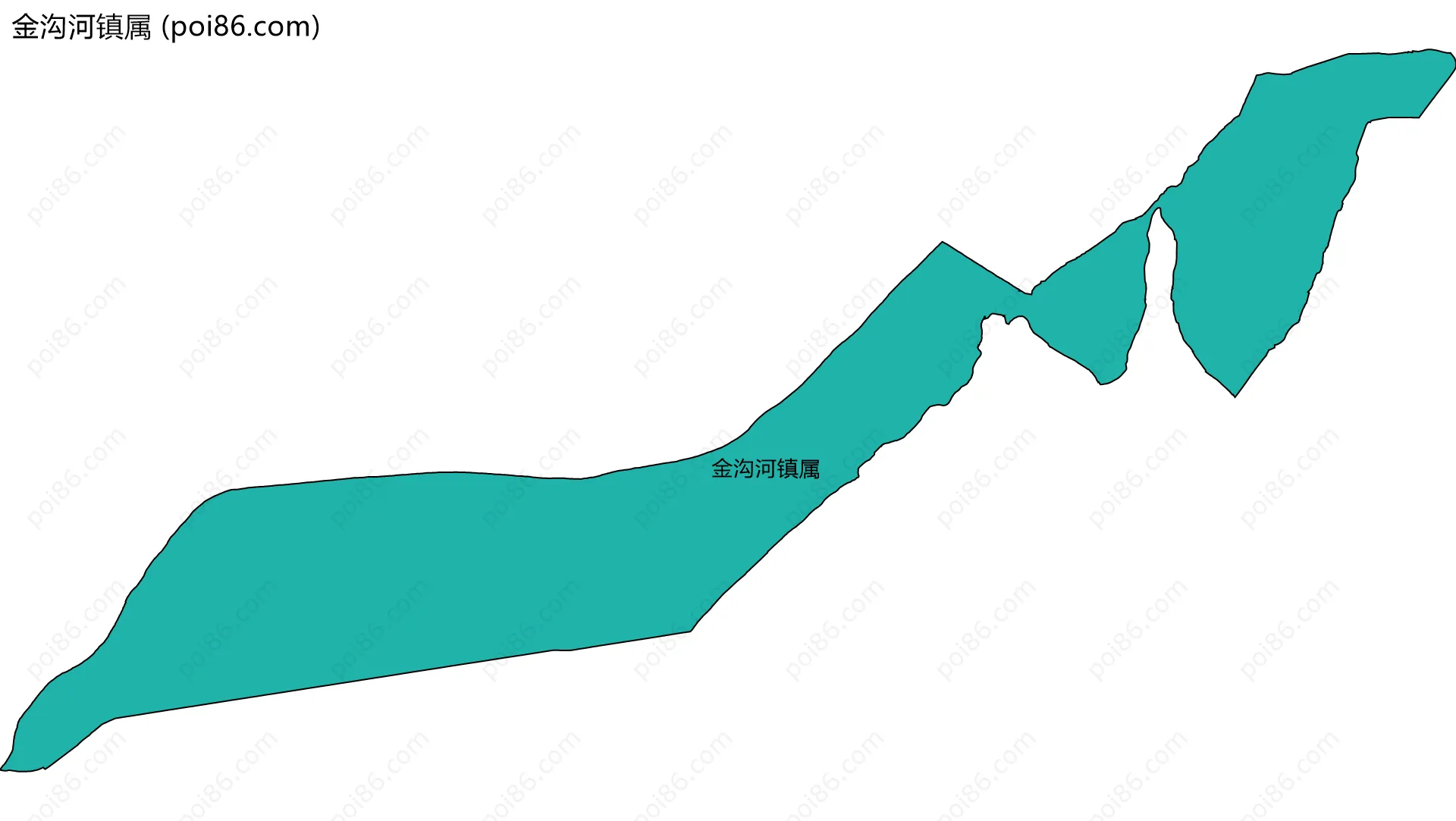 金沟河镇属边界地图