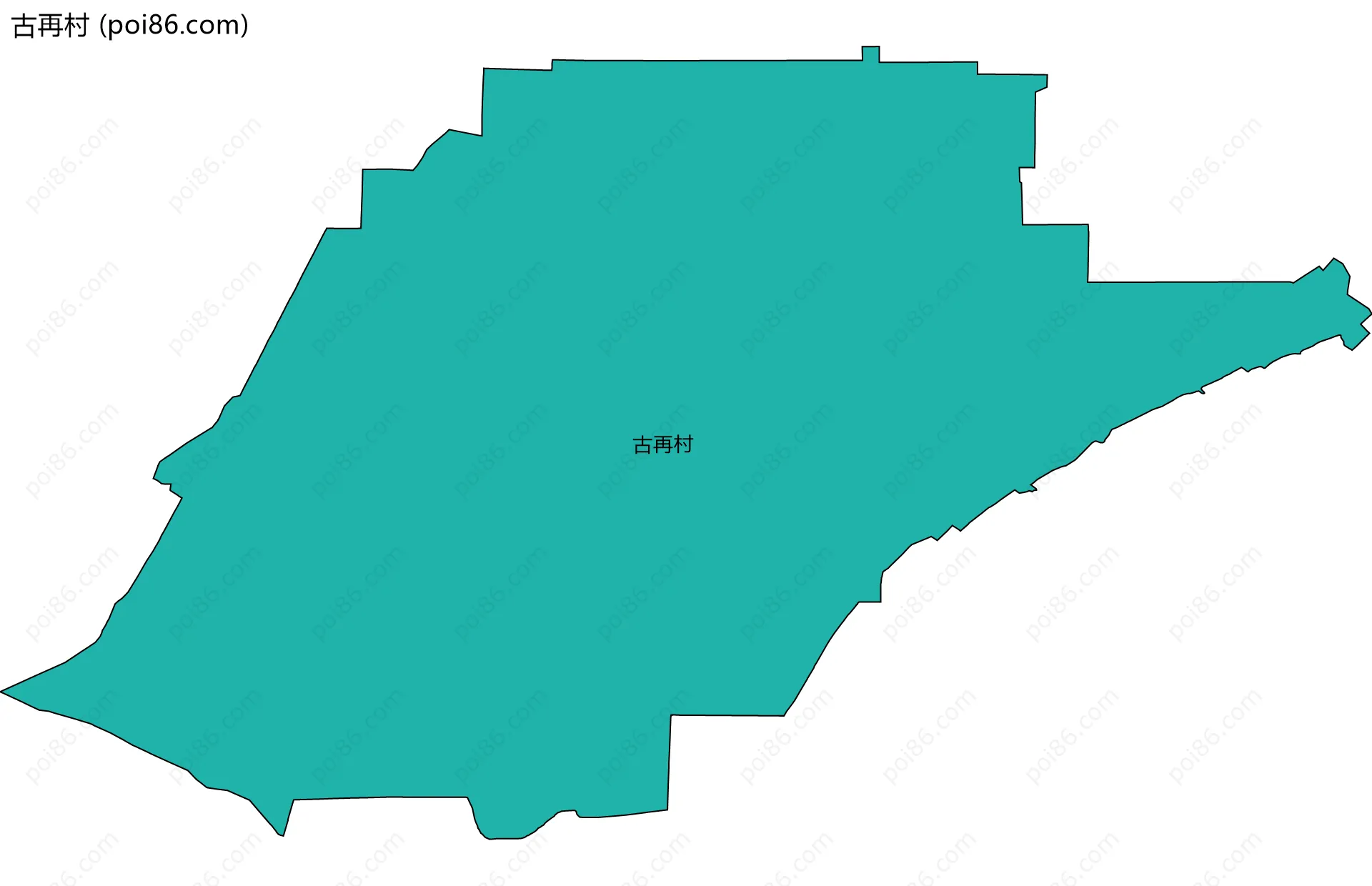 古再村边界地图
