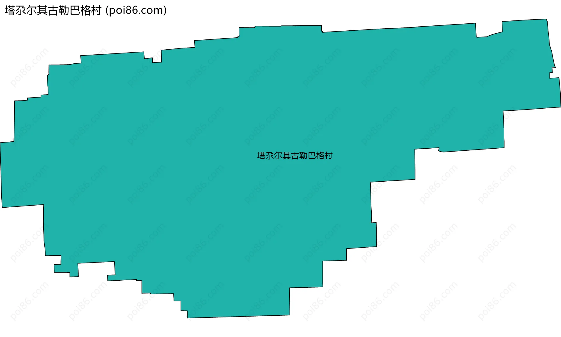 塔尕尔其古勒巴格村边界地图