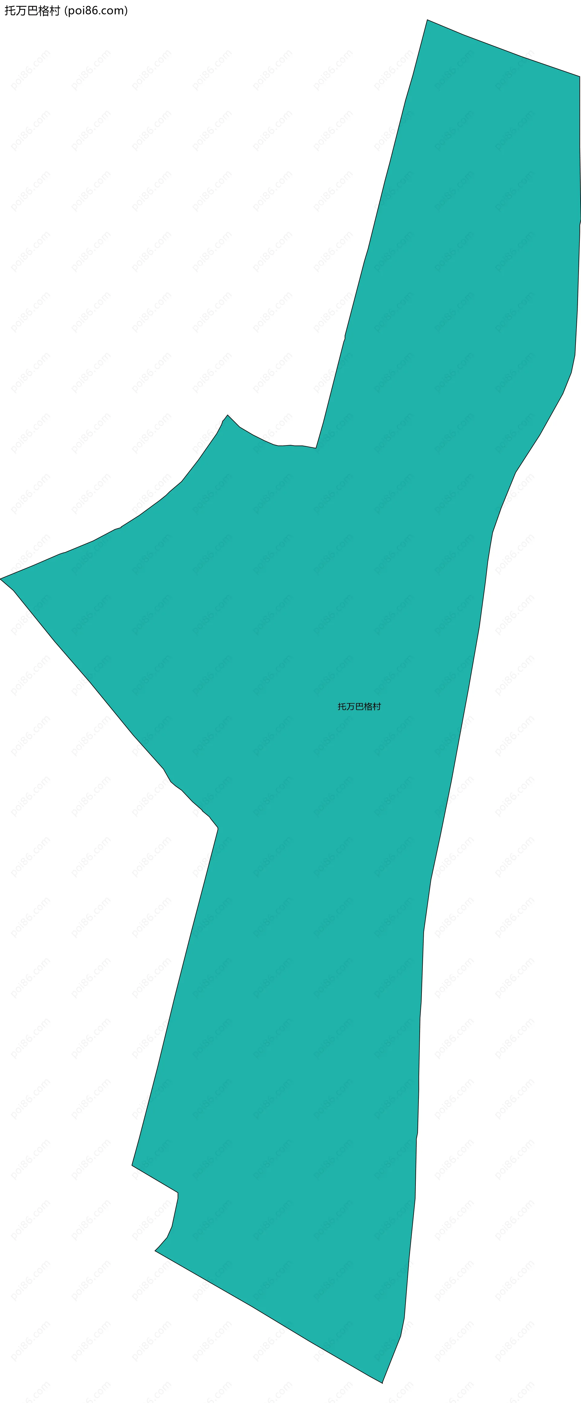 托万巴格村边界地图