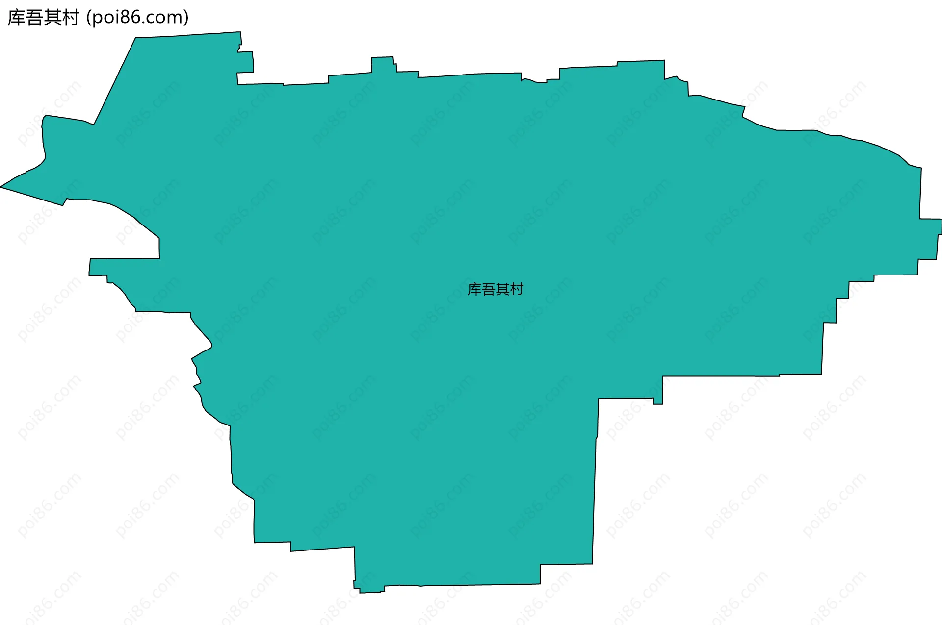 库吾其村边界地图