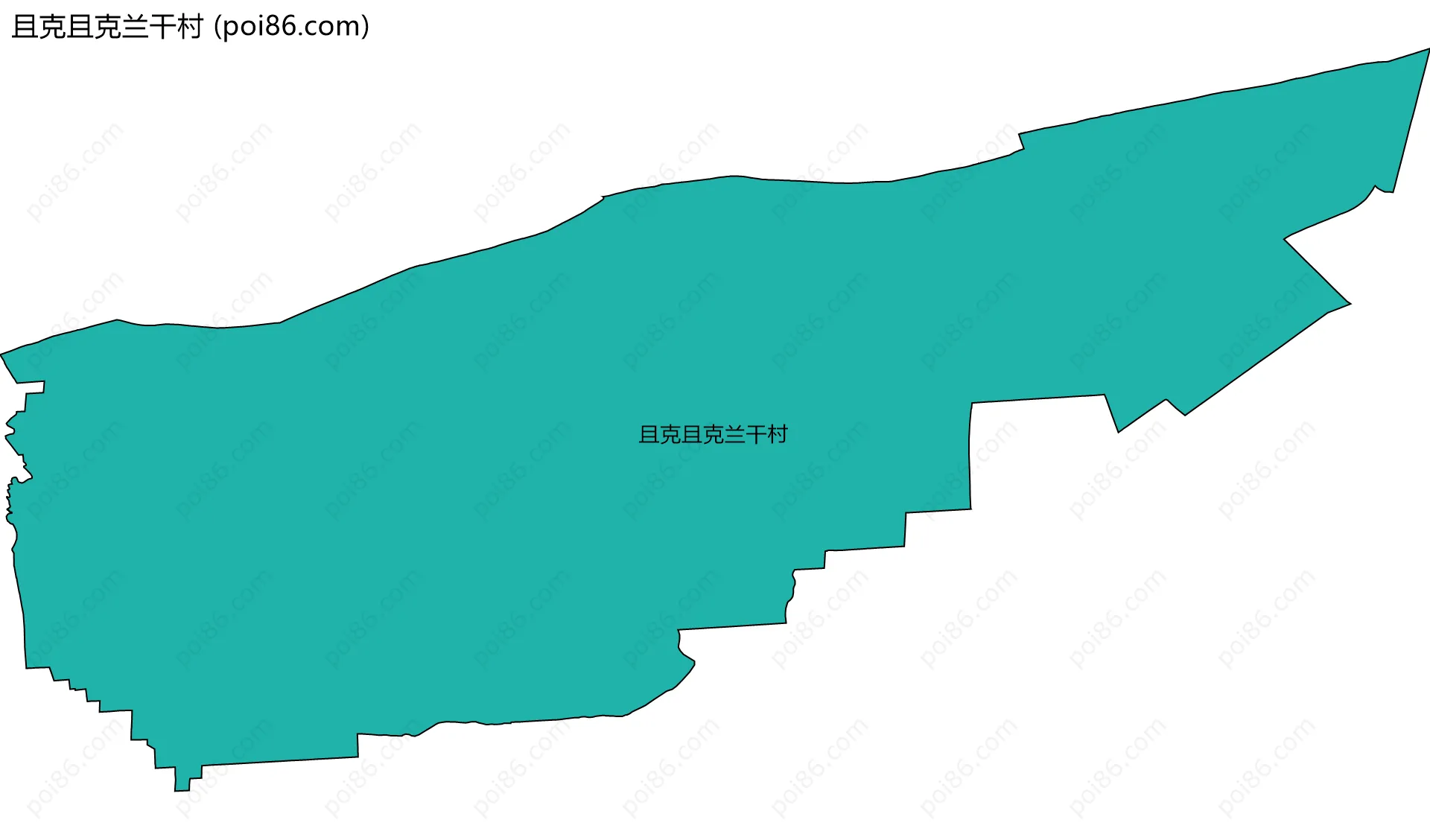 且克且克兰干村边界地图