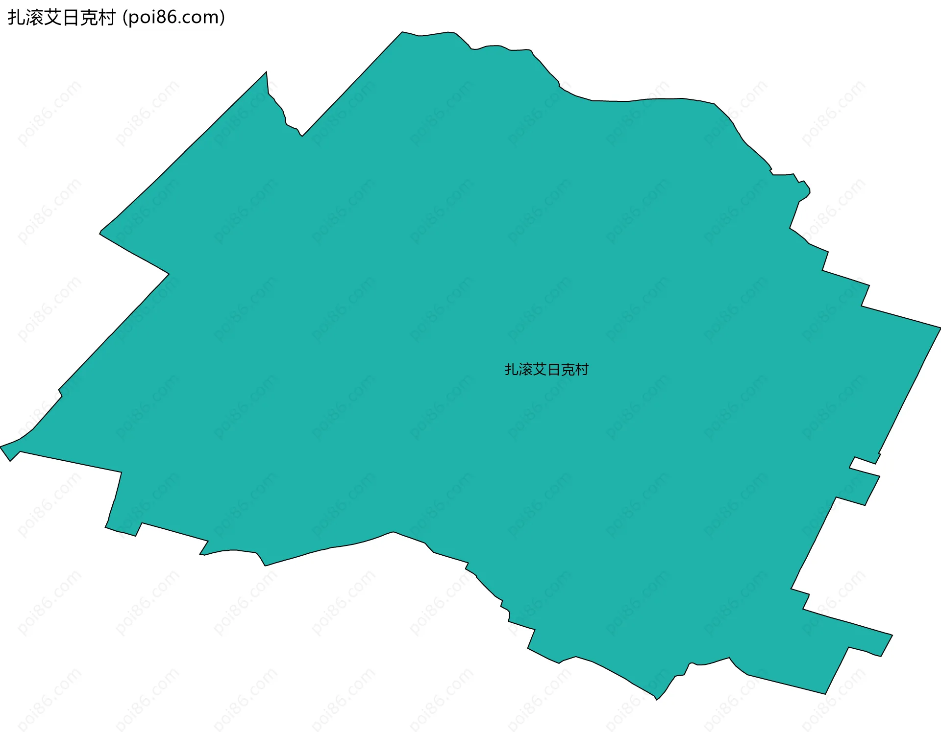扎滚艾日克村边界地图