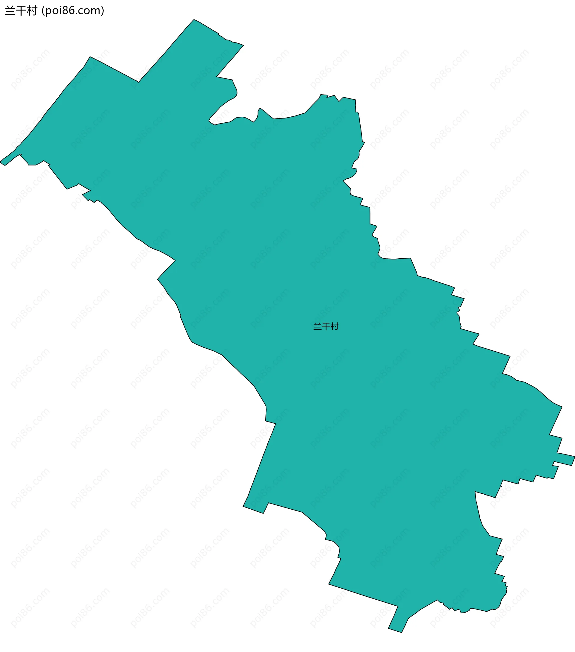 兰干村边界地图