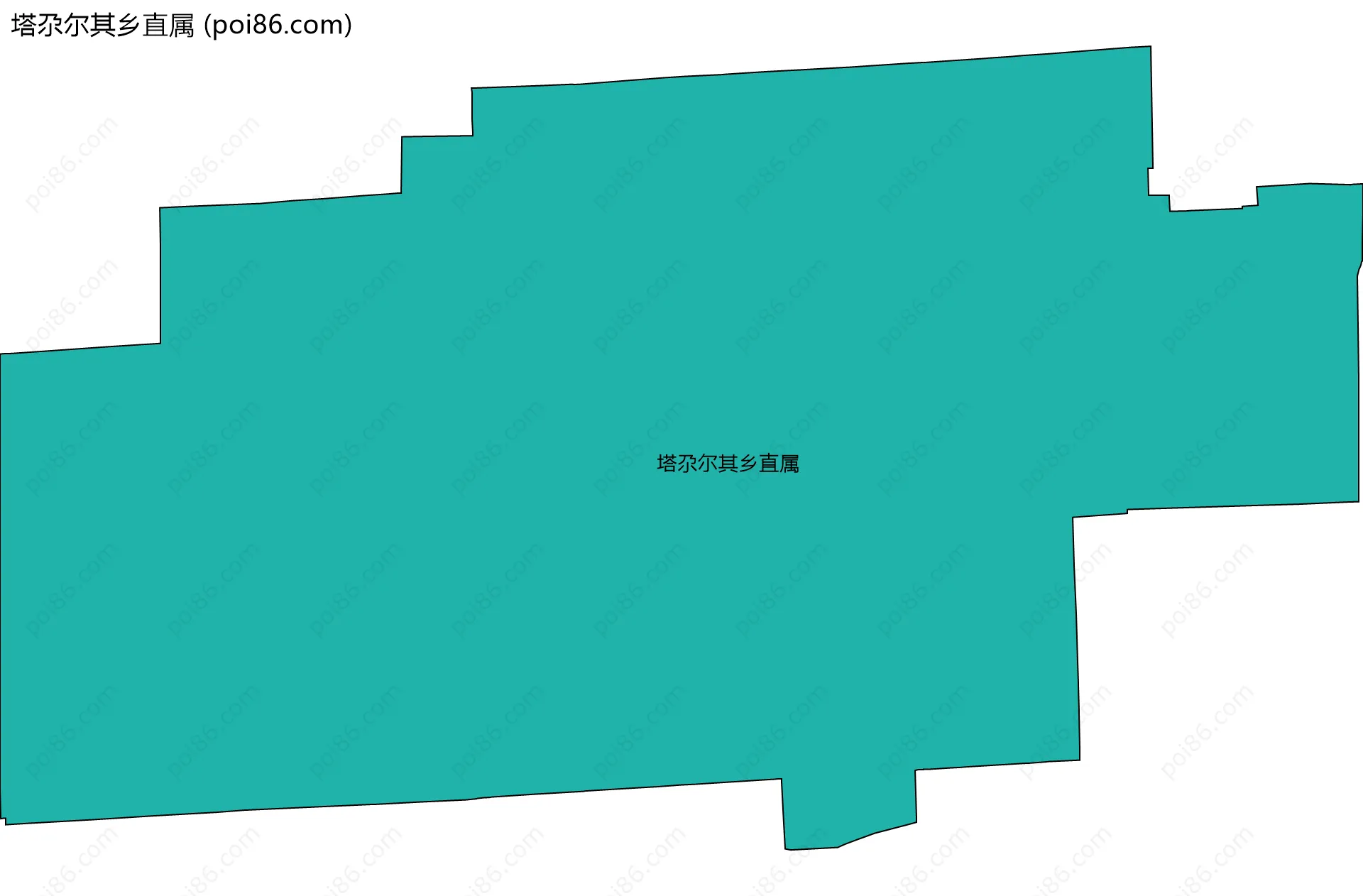 塔尕尔其乡直属边界地图