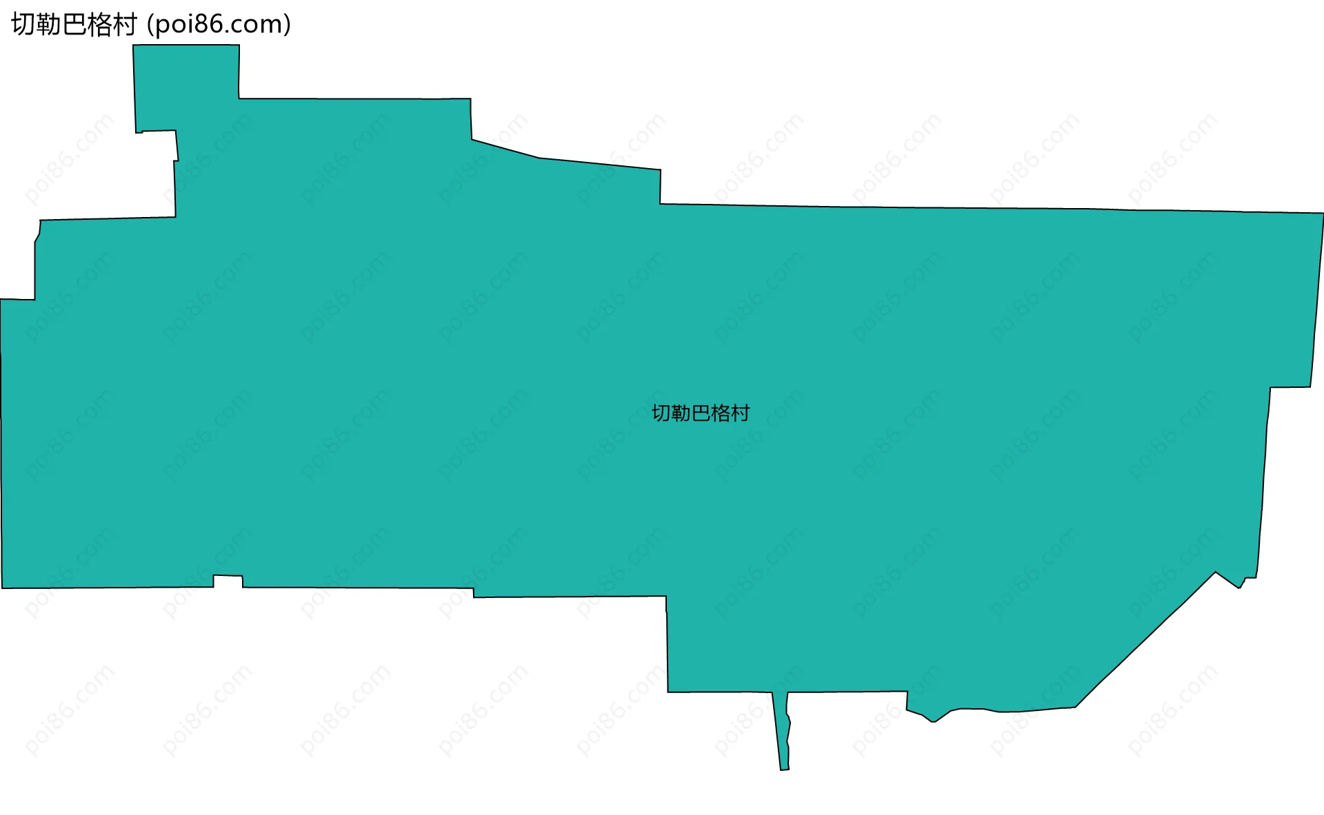 切勒巴格村边界地图
