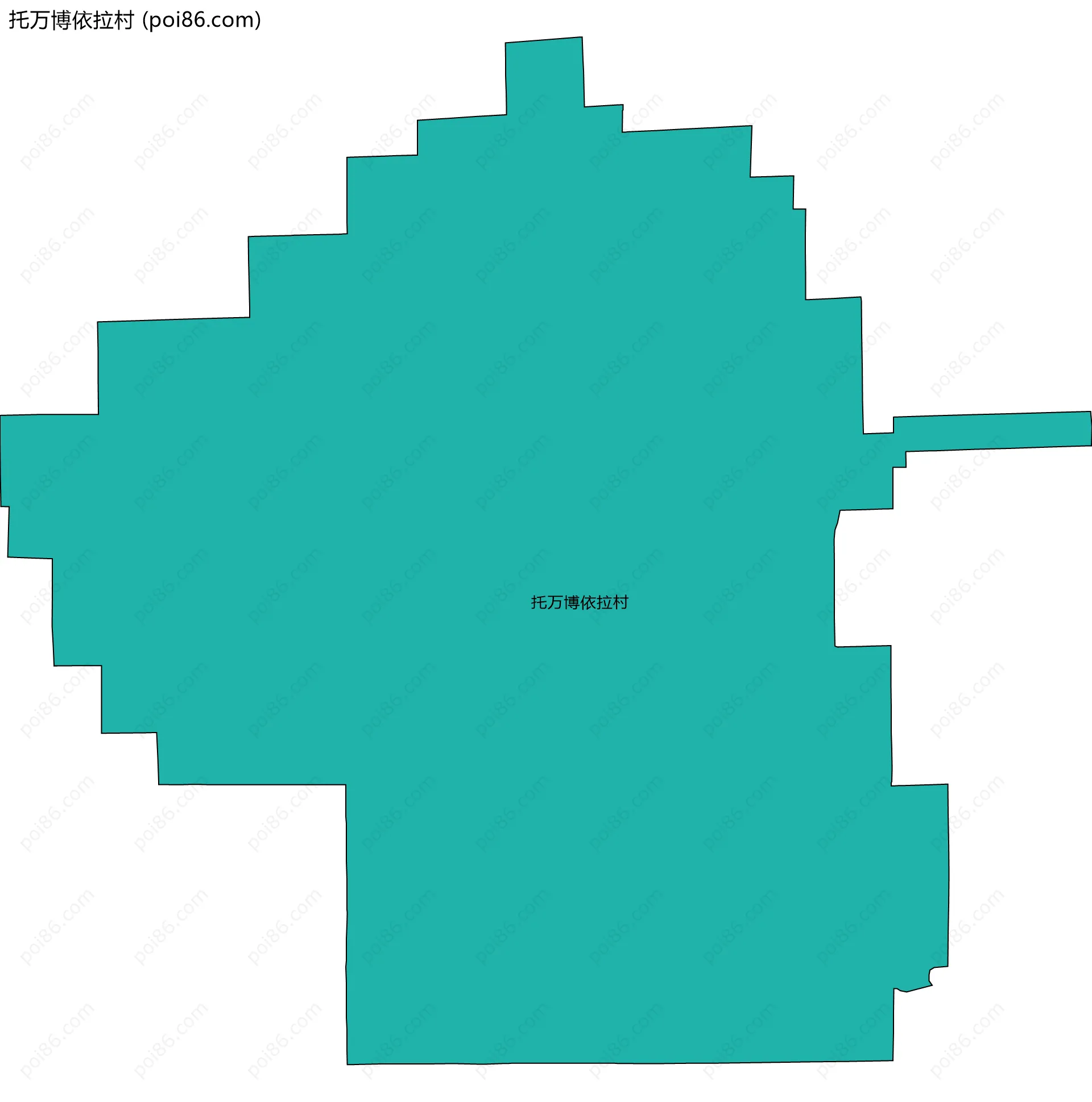 托万博依拉村边界地图