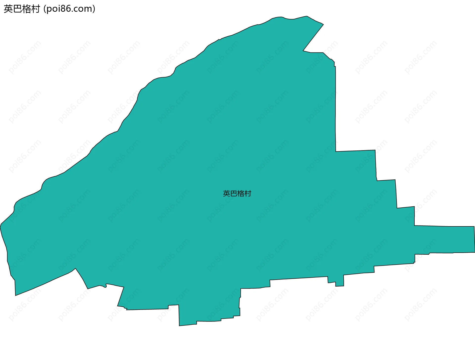 英巴格村边界地图
