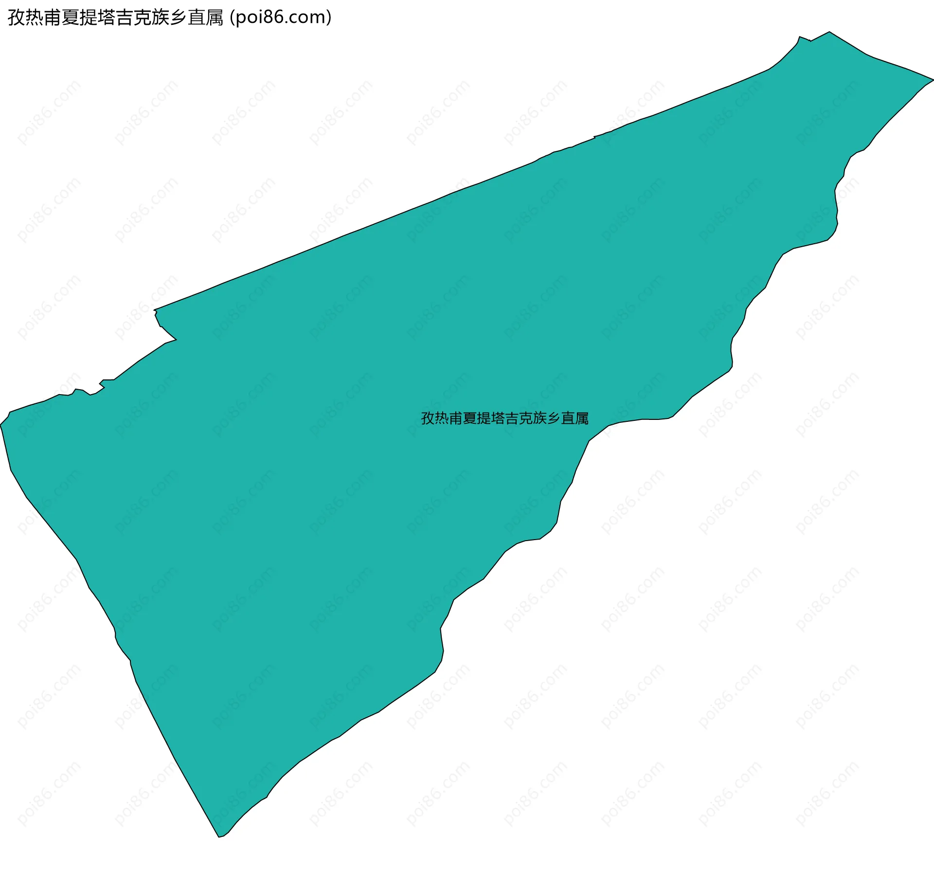 孜热甫夏提塔吉克族乡直属边界地图