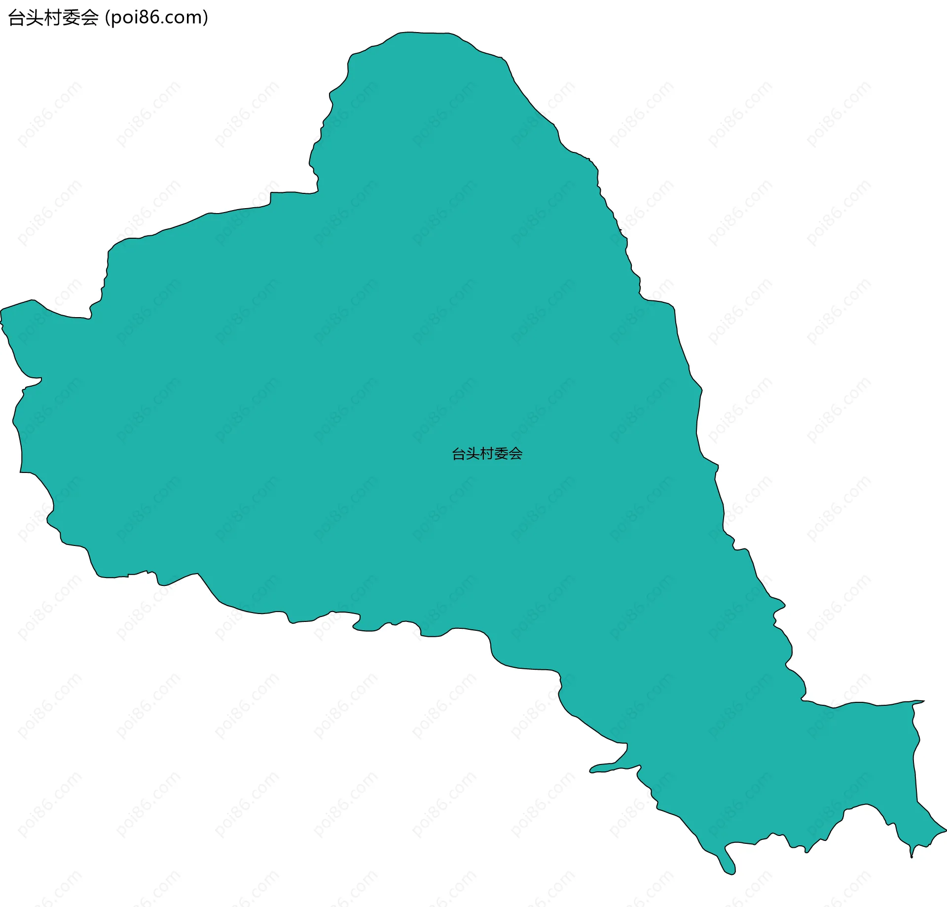 台头村委会边界地图